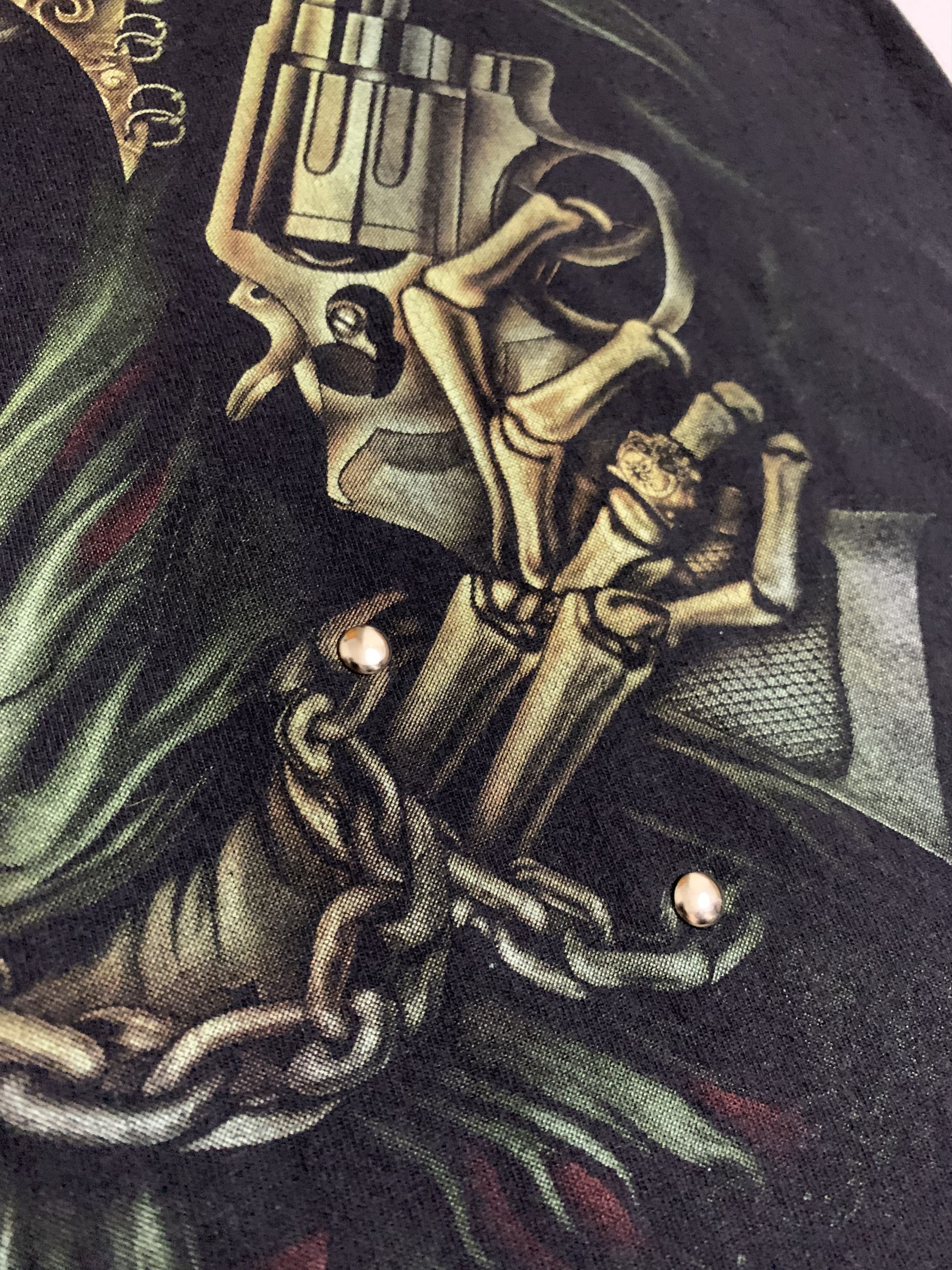 Band Tees × Vintage Vintage Skull Gans T Shirt Tee Baggy Metal Crazy Y2K 90s Size US M / EU 48-50 / 2 - 6 Thumbnail