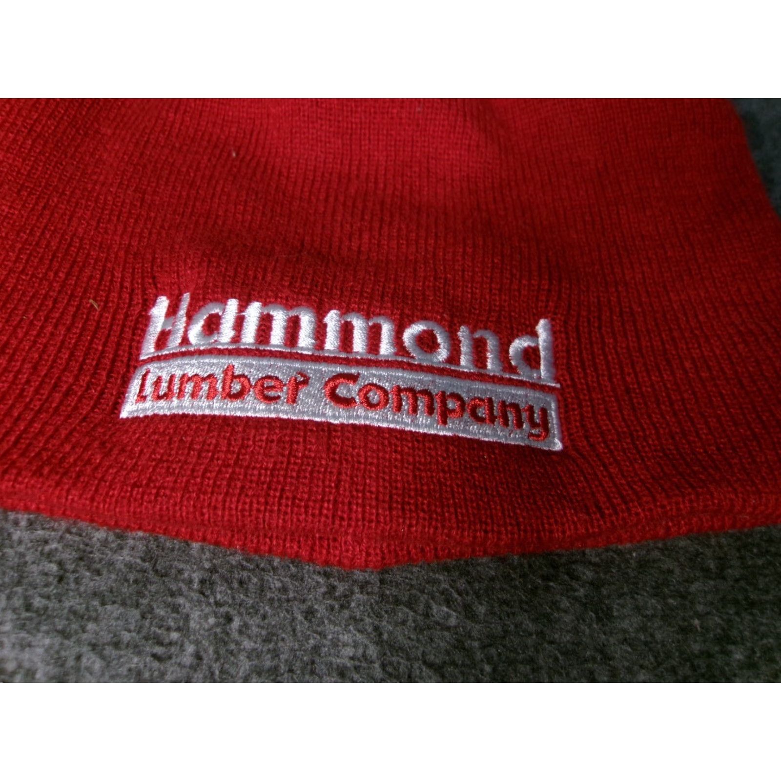Vintage VINTAGE Hammond Lumber Company Hat Cap Beanie Adult Red Work Employee Maine Size ONE SIZE - 2 Thumbnail