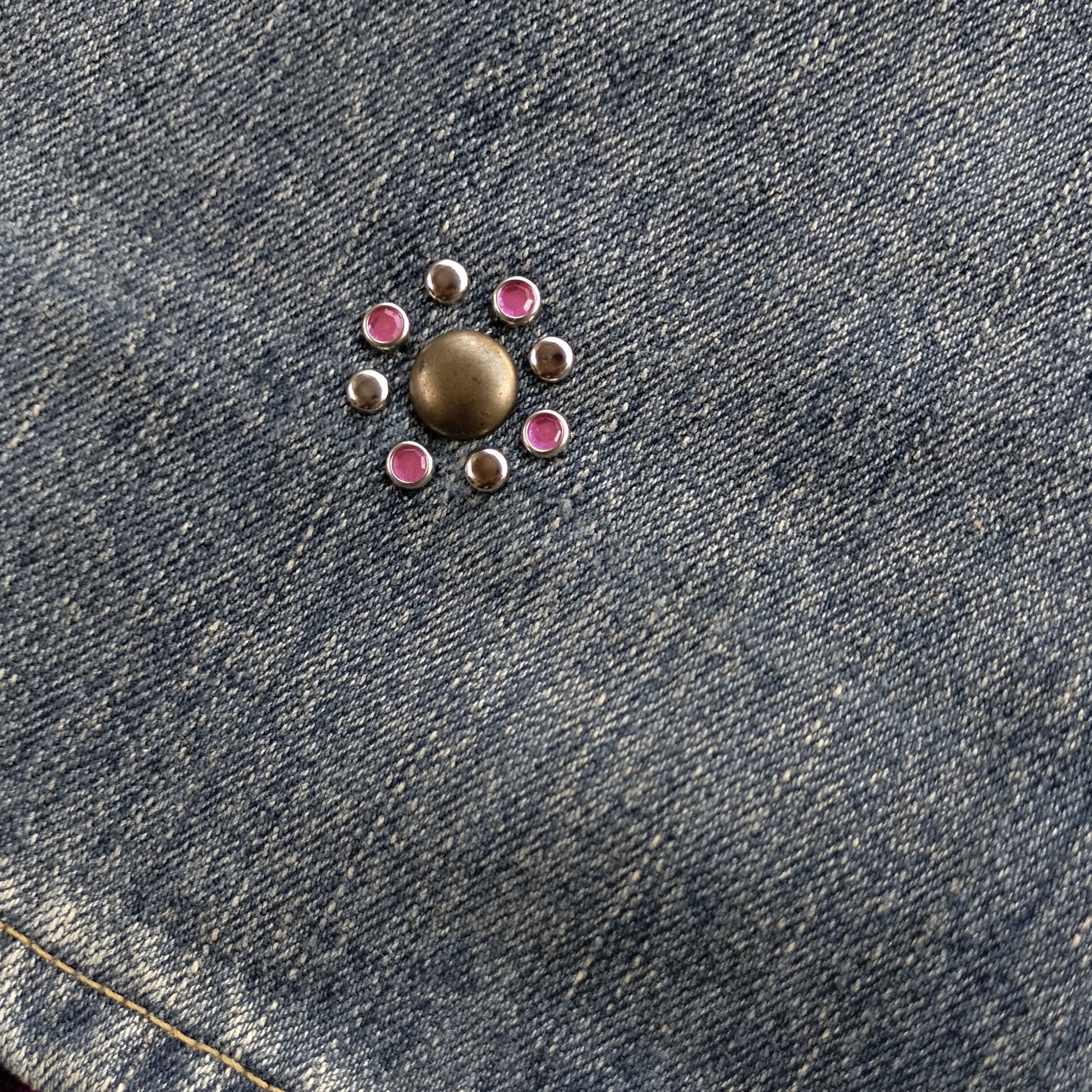 Edwin Vintage Edwin XV-S japan studded rhinestone denim Size US 34 / EU 50 - 5 Thumbnail
