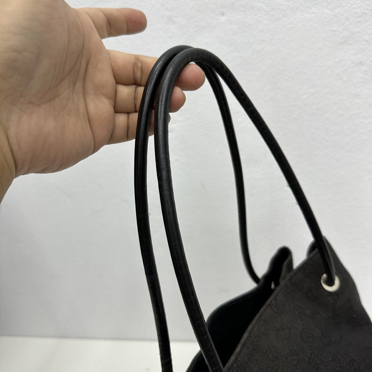 Gucci ‼️LAST DROP‼️ AUTHENTIC GUCCI BLACK GG CANVAS GIFFORD TOTE BAG Size ONE SIZE - 11 Thumbnail