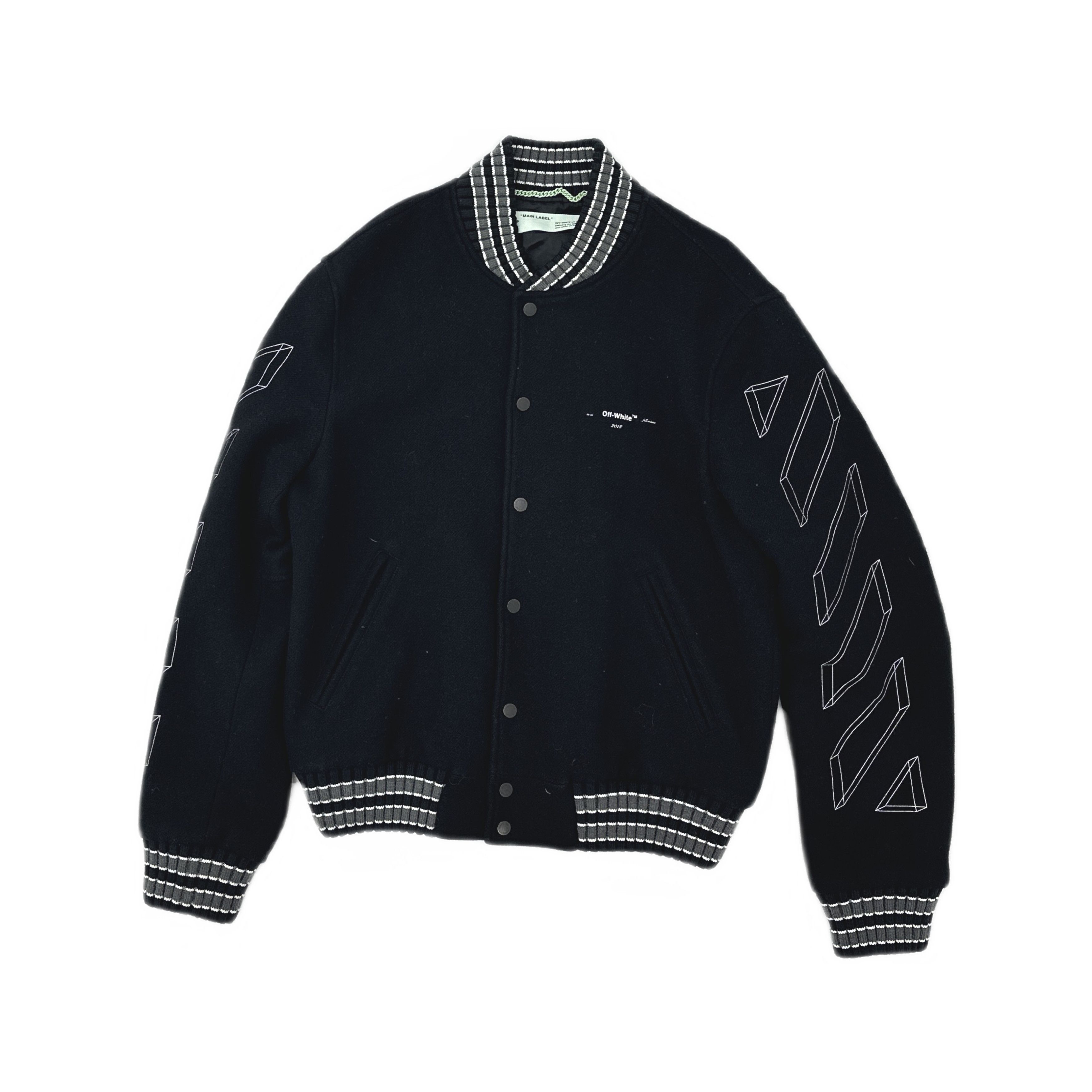 Off-White Off-White 3D Arrow Varsity Bomber Size L Size US L / EU 52-54 / 3 - 1 Thumbnail