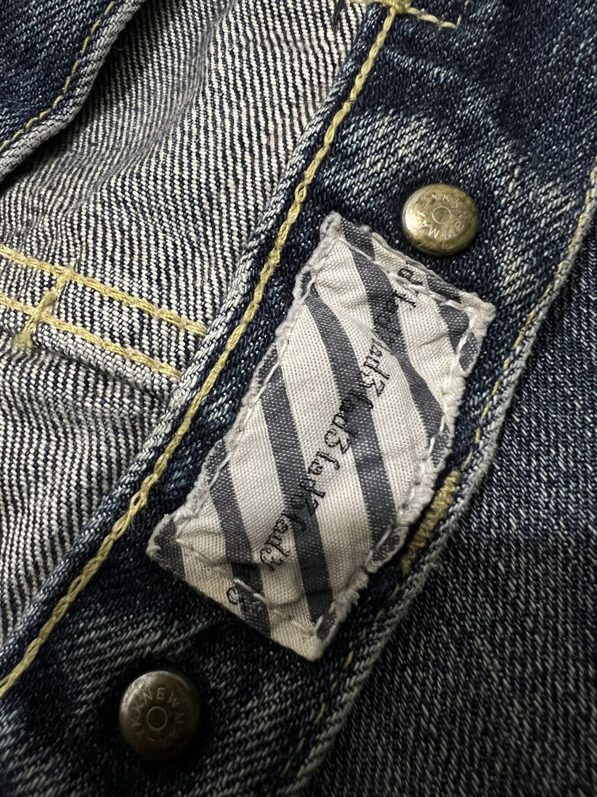 Fad Three × Hysteric Glamour × If Six Was Nine Vintage Fad 3 buckle distressed denim jeans Size US 32 / EU 48 - 8 Thumbnail