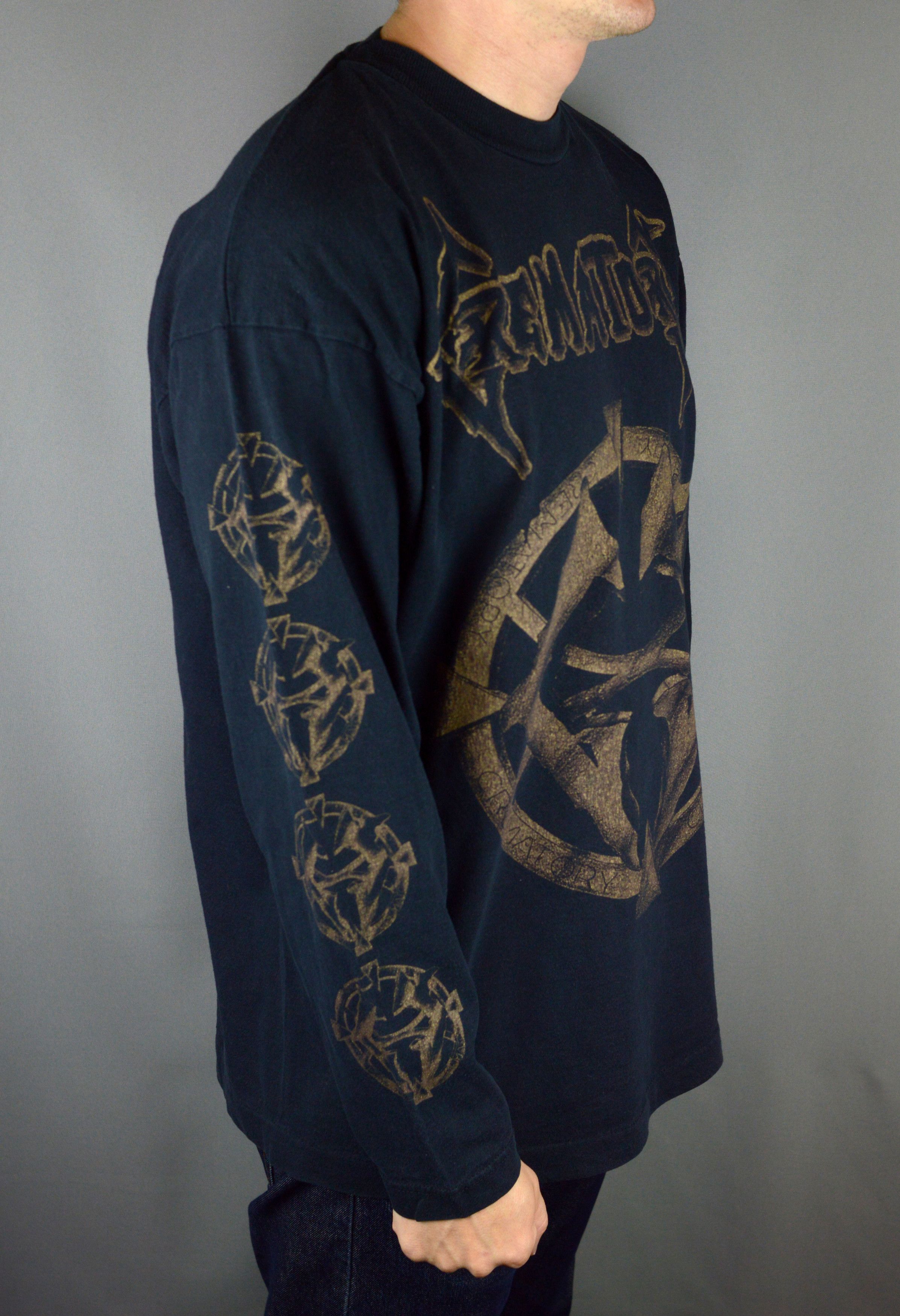 Band Tees × Vintage Vintage Crematory Gothic Metal 90s long sleeve