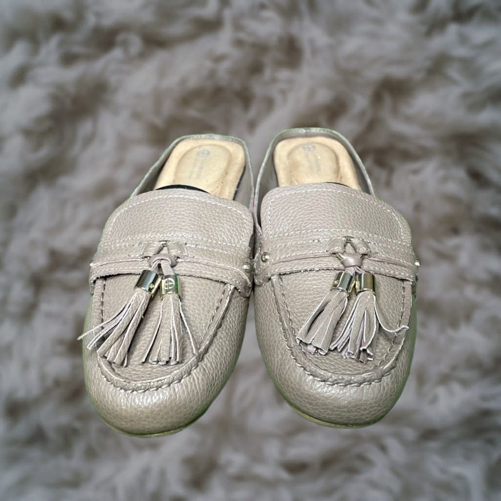 Giani Bernini Giani Bernini Loafer Women's Sandal Brown Memory Foam 7.5 Tan Casual Wear Comfort Size 7.5 Women Size US 8 / IT 38 - 1 Thumbnail