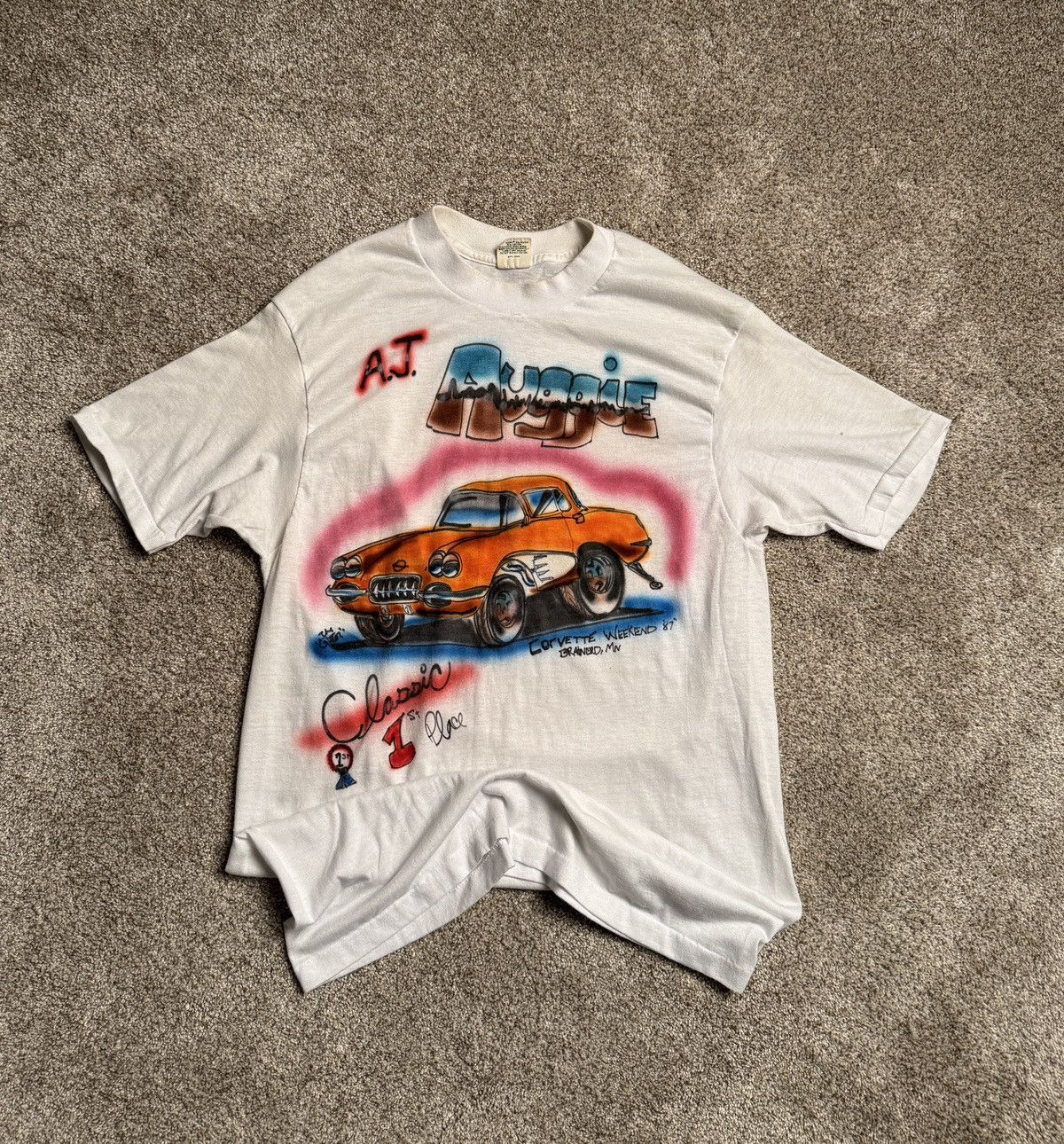 Other VINTAGE MADE IN USA “CORVETTE WEEKEND 87” GRAPHIC TEE Size US M / EU 48-50 / 2 - 1 Thumbnail