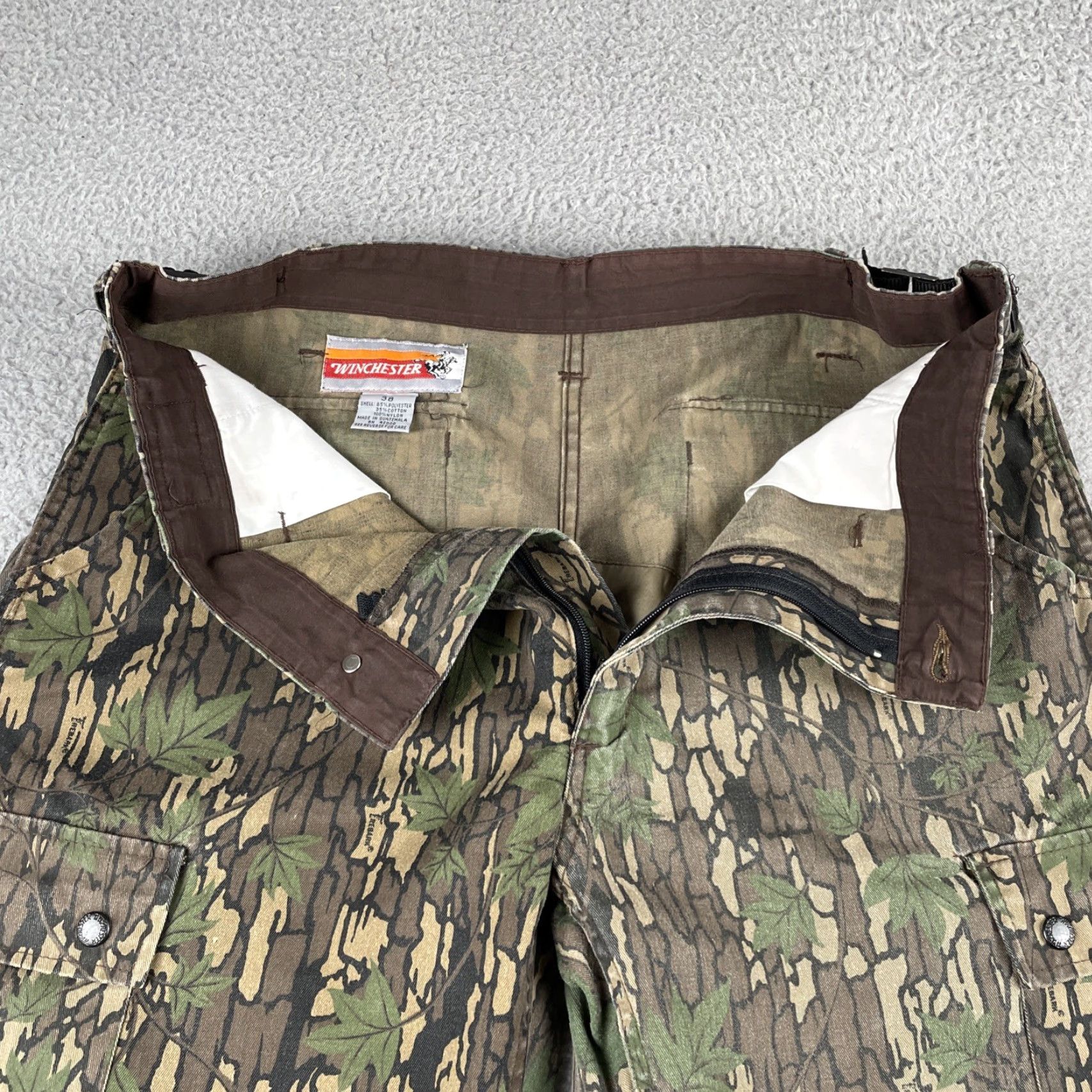 Vintage Winchester Camouflage Cargo Pants Trebark Mens 38 Brown Green EUC Cargo Pants Camouflage Trebark Pattern Size US 38 / EU 54 - 7 Thumbnail