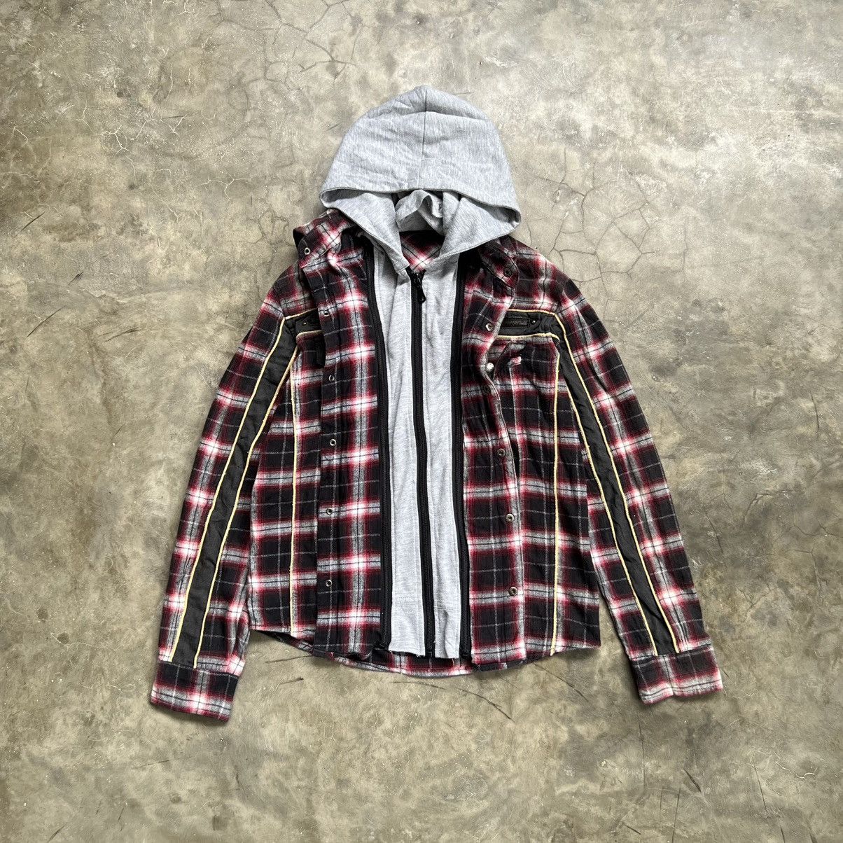 In The Attic 2000’s In The Attic Vkei Style Zip Flannel Shirt Size US M / EU 48-50 / 2 - 1 Thumbnail