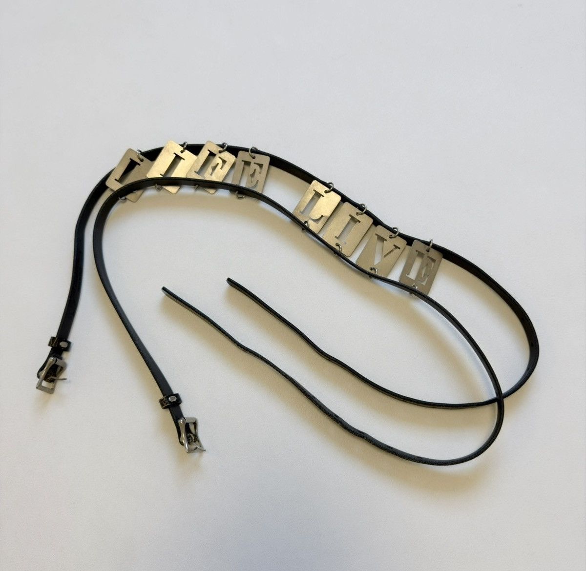 Ann Demeulemeester S/S 03 Metal Letters Double Belt Size ONE SIZE - 13 Thumbnail