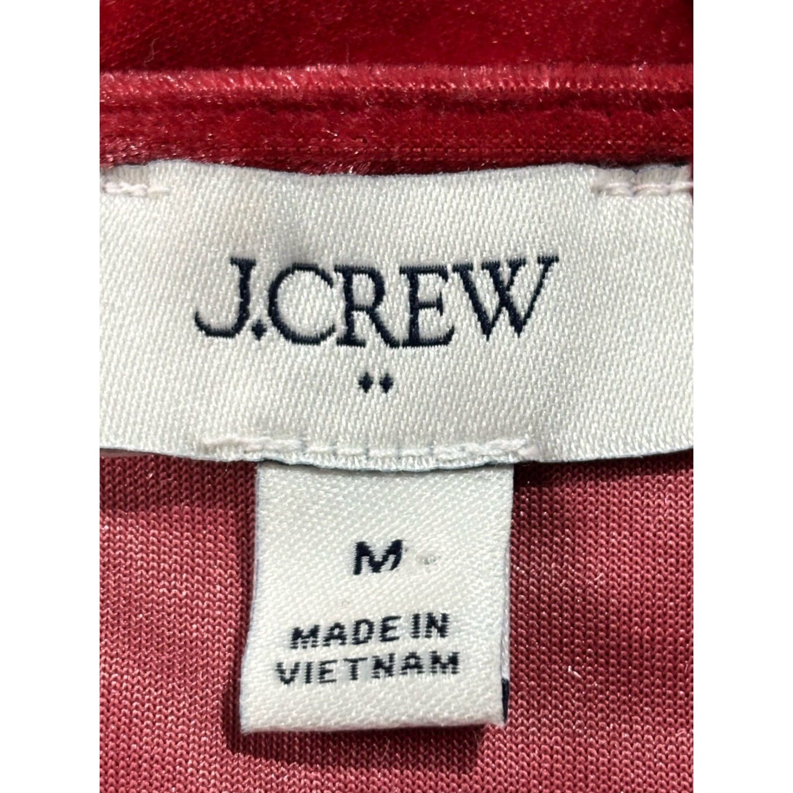 J.Crew J. Crew Factory Velvet Mini Dress Women M Red Tie Waist Holiday Cocktail Party Women M Velvet Tie Waist Holiday 90s? Size M / US 6-8 / IT 42-44 - 7 Thumbnail