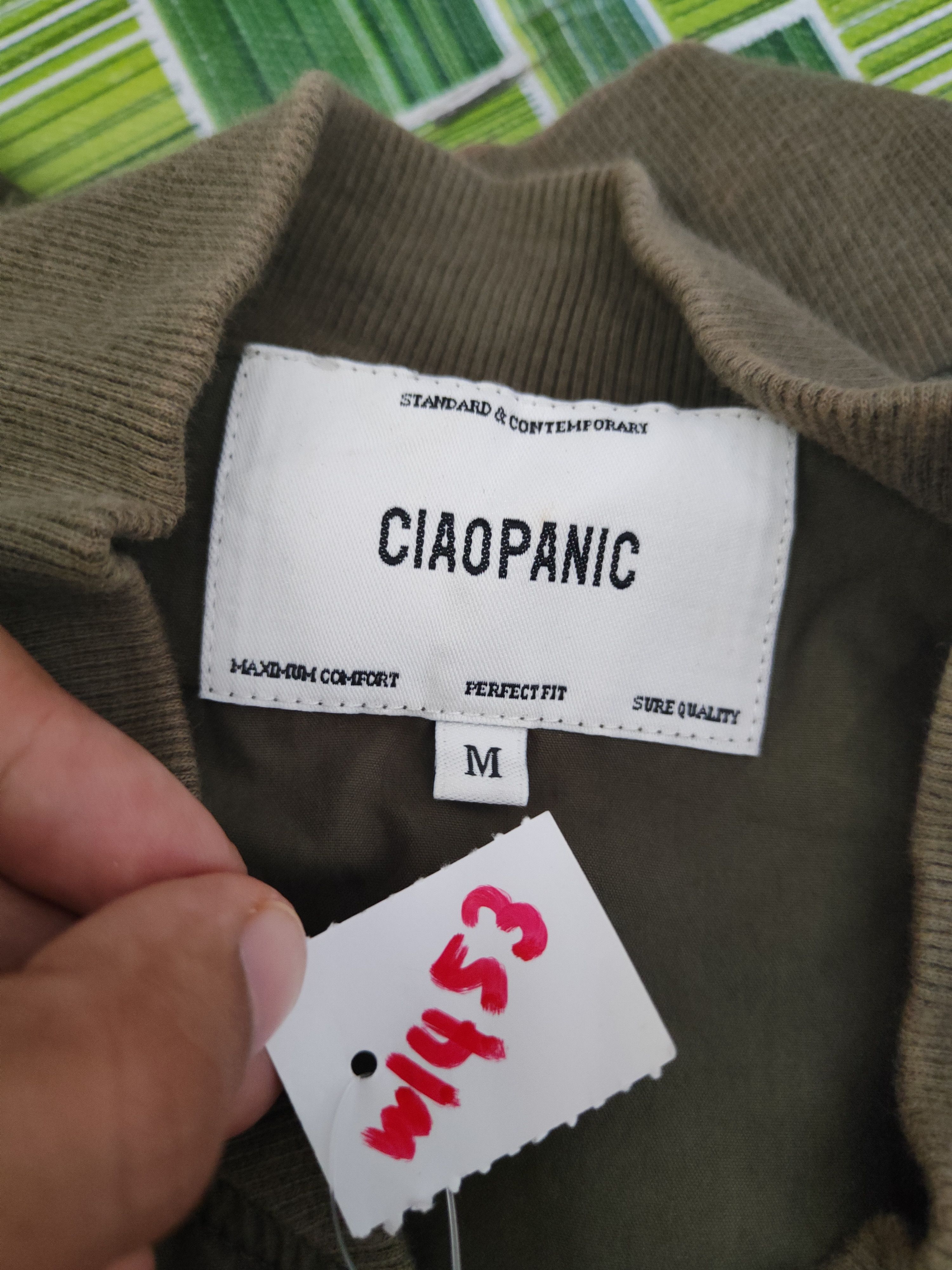 Ciaopanic × Japanese Brand × Vintage Ciaopanic Olive Faded ripped Bomber Jackets #W1453 Size US M / EU 48-50 / 2 - 13 Thumbnail
