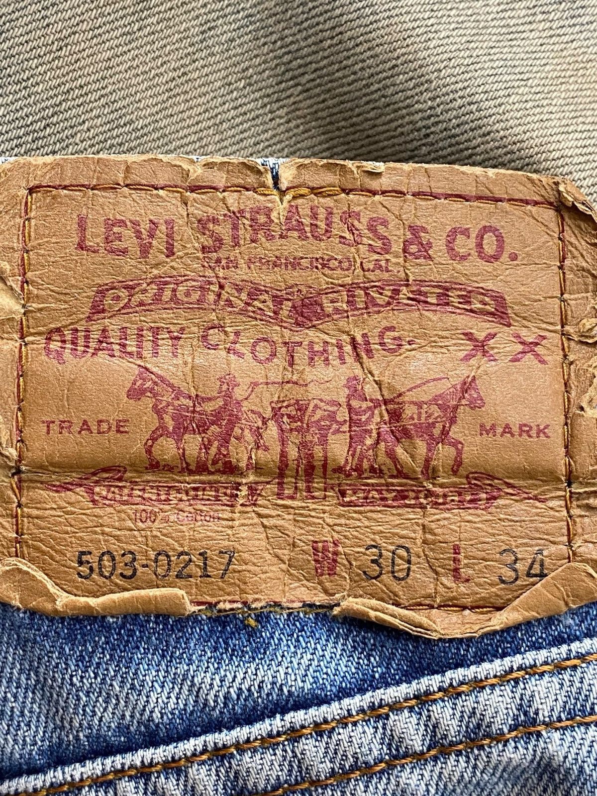Levi's Levi’s Mud Wash Straight Leg Style Jeans Size US 30 / EU 46 - 11 Thumbnail