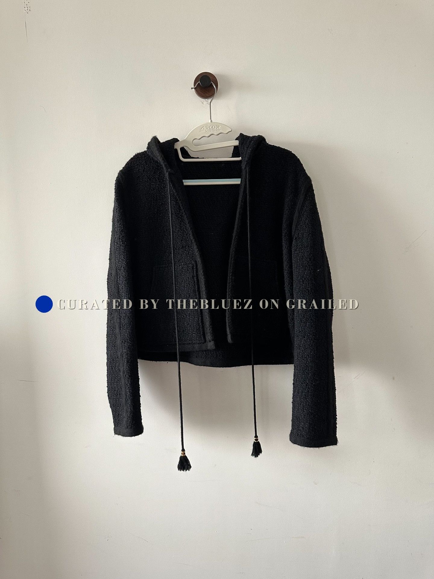 Celine Celine Tweed Cropped Hooded Jacket Size S / US 4 / IT 40 - 1 Thumbnail