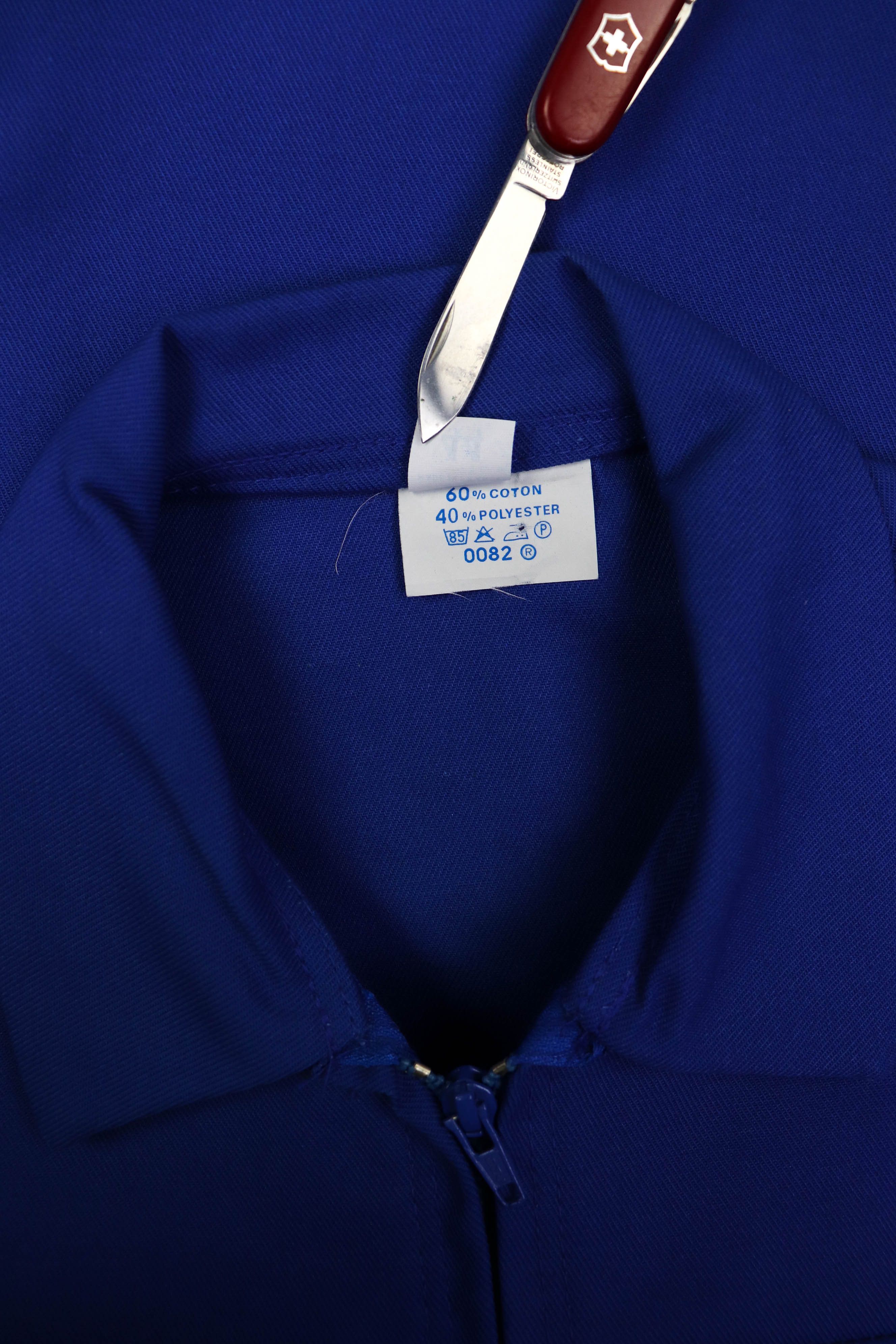 Vintage Vintage Made in France French Blue Zip Chore Coat Jacket Size US M / EU 48-50 / 2 - 10 Thumbnail