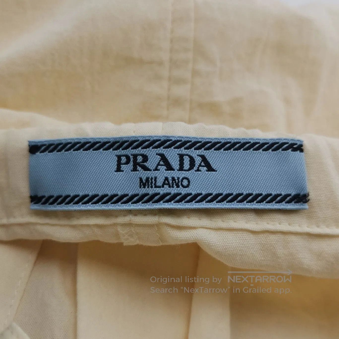 Prada Prada Mermaid Graphic Cotton Shorts . Size 35" - 6 Thumbnail