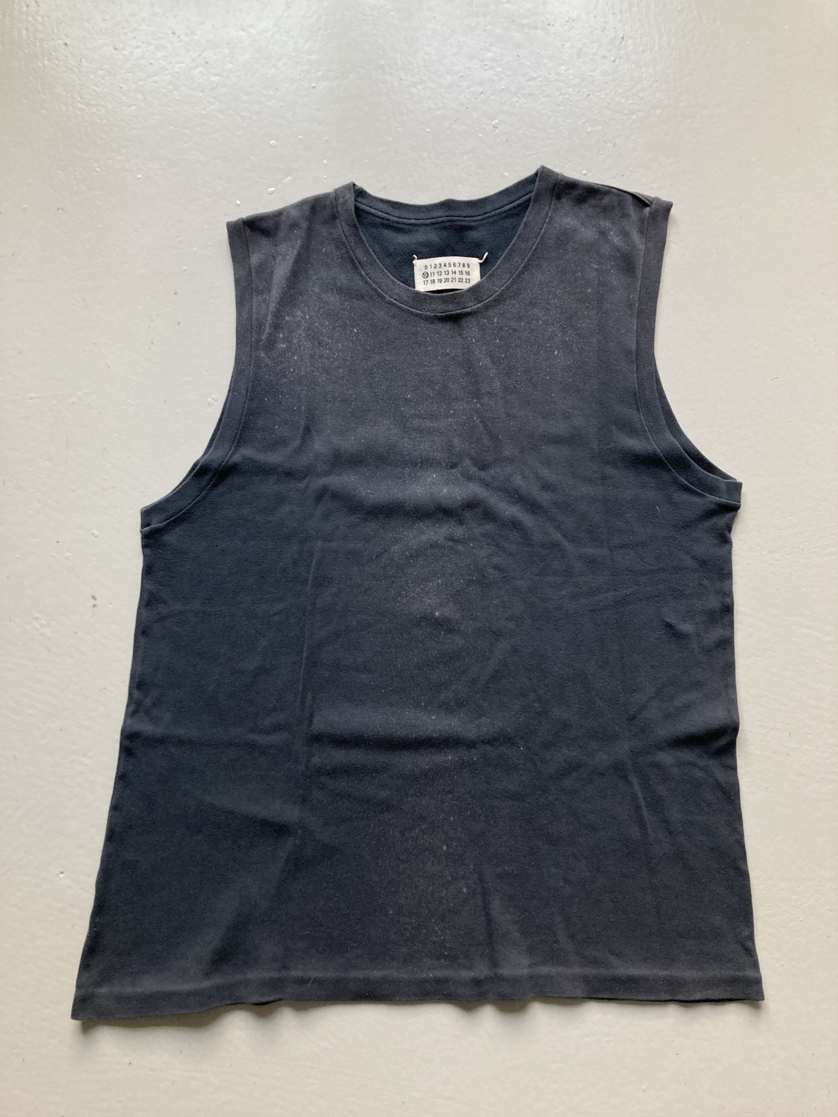 Maison Margiela Maison Margiela SS08 Shark Tooth Black Tank-Top