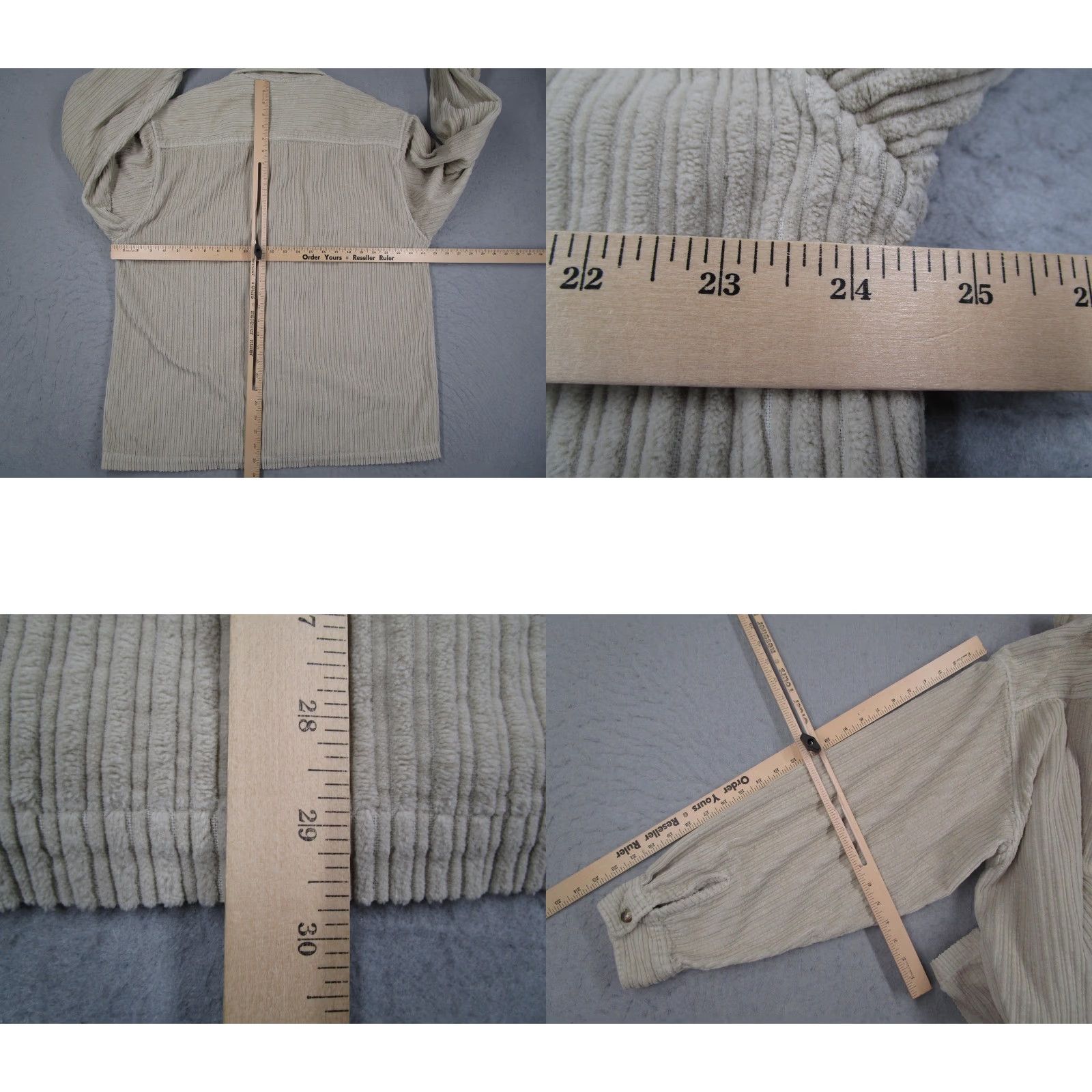 Vintage VINTAGE Drifter Mens Shirt Large Beige Corduroy Button-Front Long Sleeve Pockets 90s Retro Size US L / EU 52-54 / 3 - 8 Thumbnail