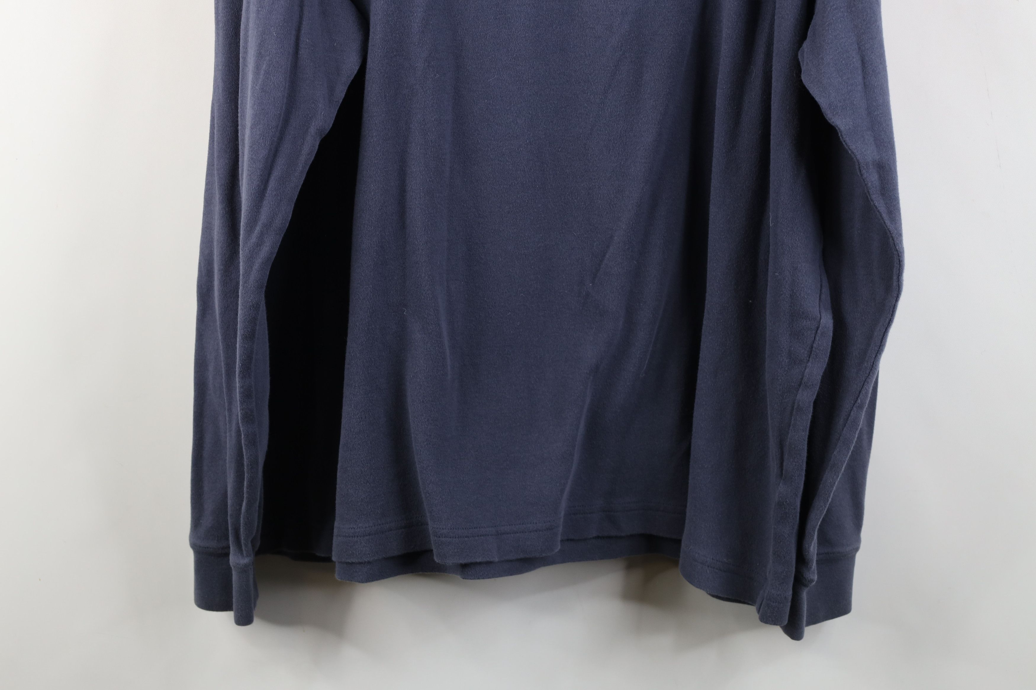 Cabelas Vintage 90s Cabelas Blank Knit Turtleneck T-Shirt Steel Blue Size US XXL / EU 58 / 5 - 11 Thumbnail