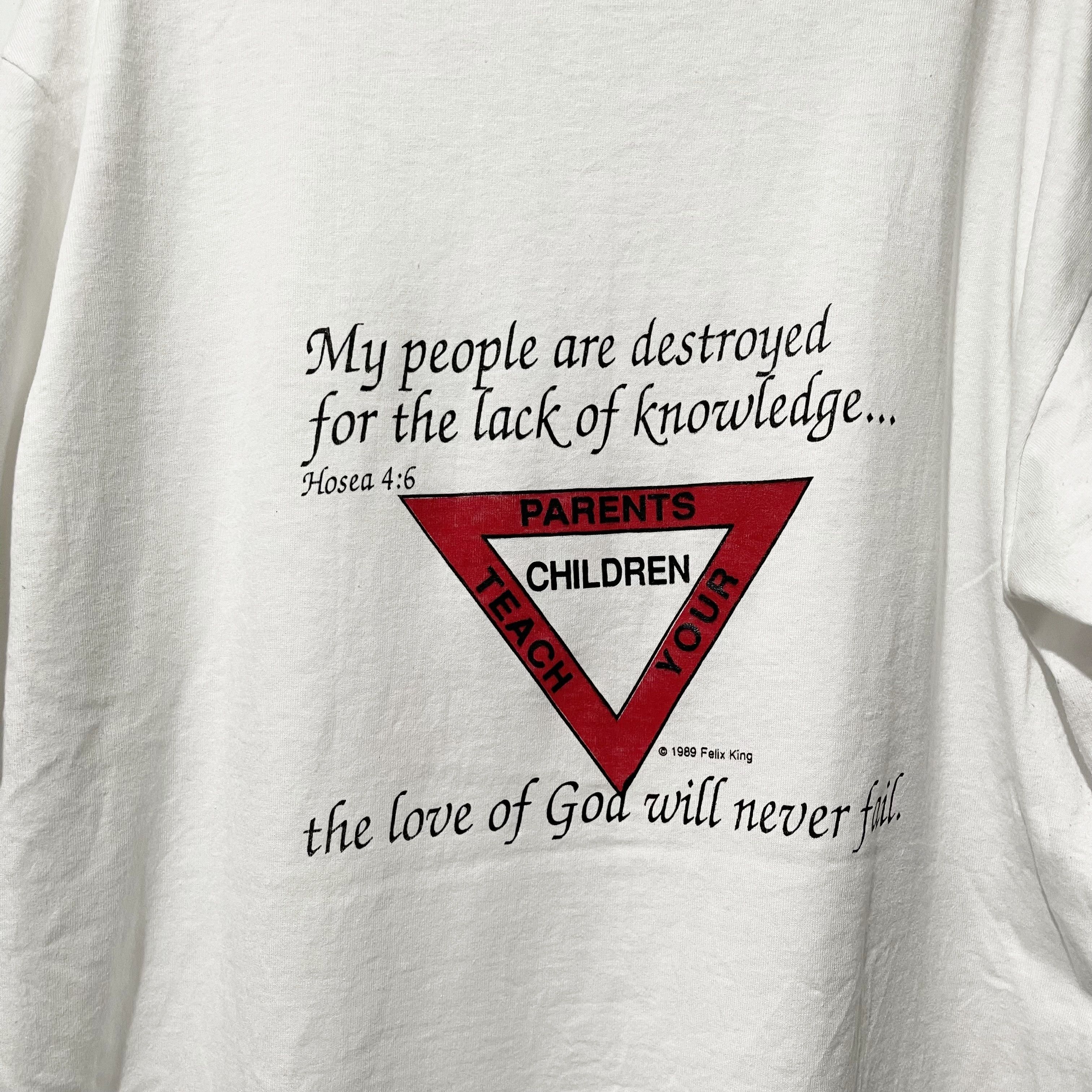 Vintage Vintage 1989 Christian “Word of God” Double-Sided T-Shirt Size US XL / EU 56 / 4 - 4 Thumbnail