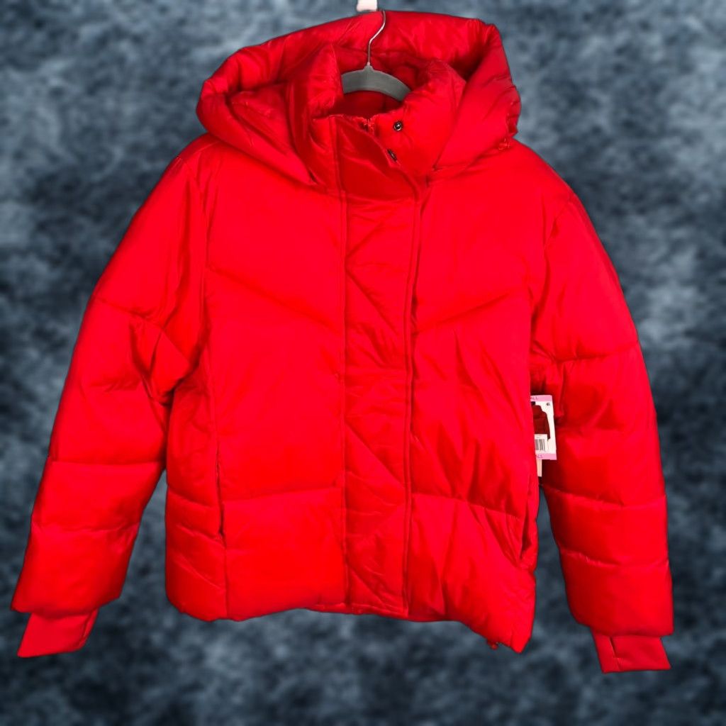 BCBGeneration BCBGGeneration Womens Jacket Puffer Hooded Red Small Winter Coat New! Size S / US 4 / IT 40 - 1 Thumbnail