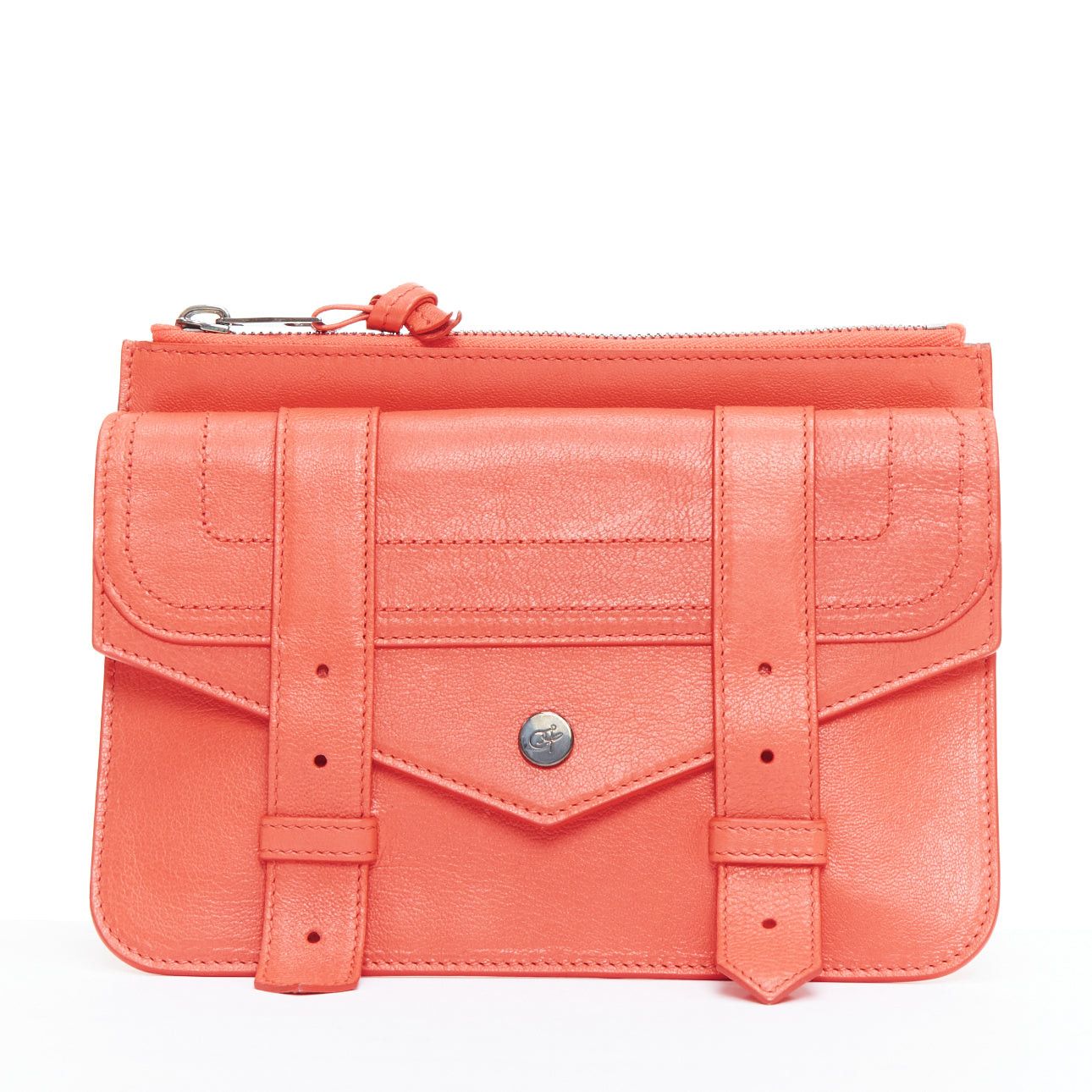 Proenza Schouler PROENZA SCHOULER PS1 coral red zip envelop portfolio clutch pouch Size ONE SIZE - 1 Thumbnail