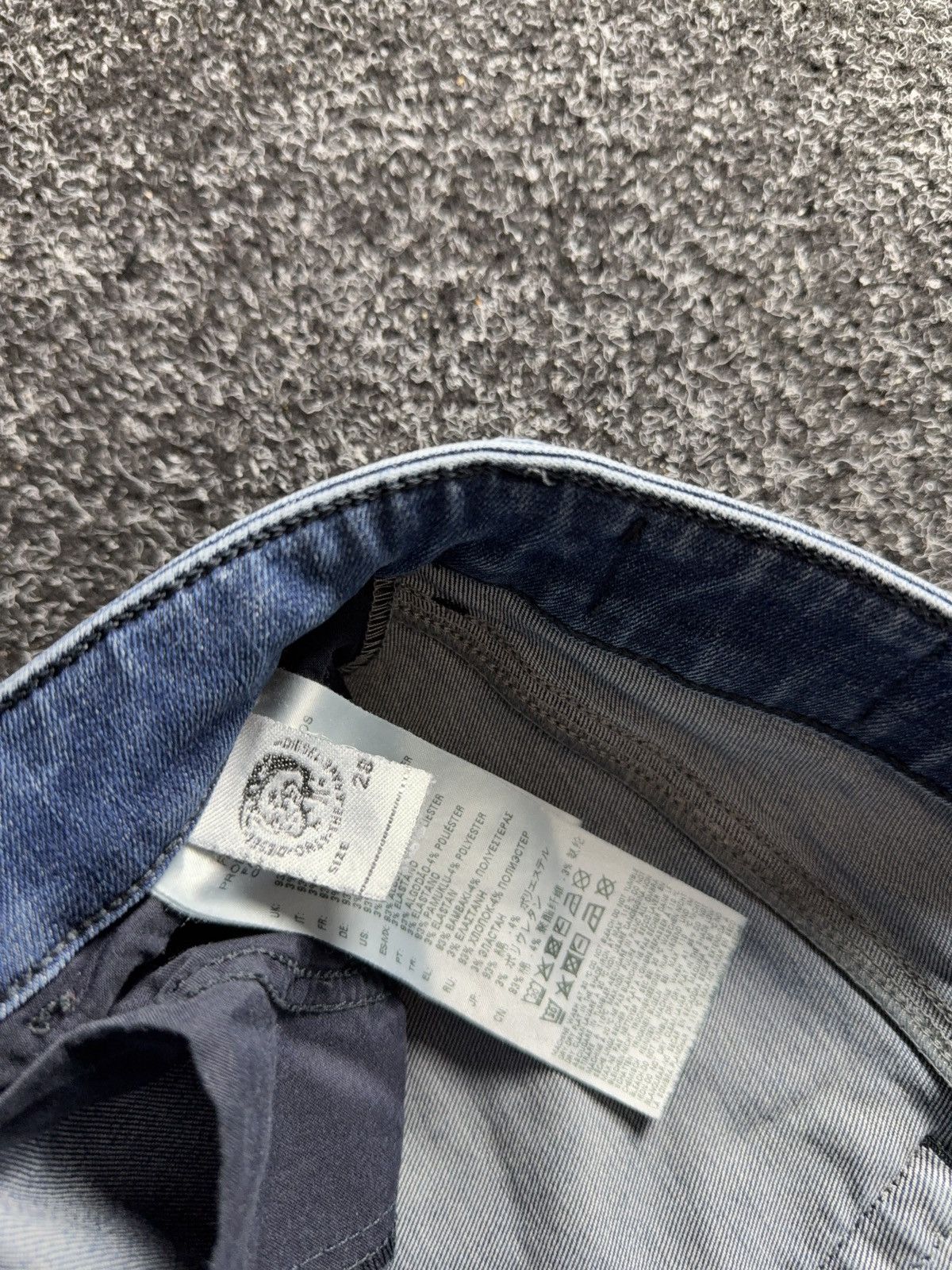 Diesel Luxury 00s Y2K Diesel SLANDY Super Skinny Jeans Light Wash Size 28" / US 6 / IT 42 - 10 Thumbnail
