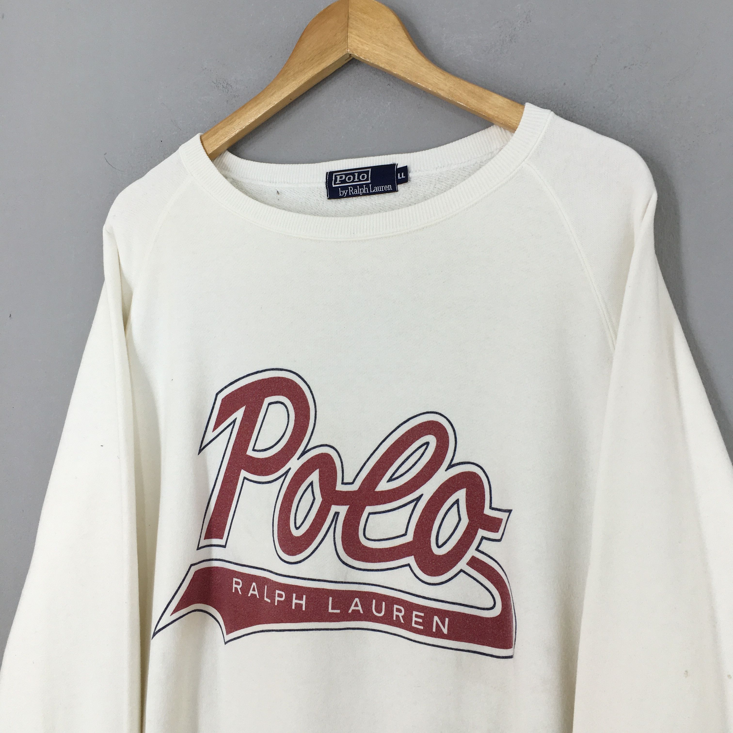 Polo Ralph Lauren Vintage Polo Ralph Lauren Spell Out Sweatshirt XLarge Size US XL / EU 56 / 4 - 3 Thumbnail