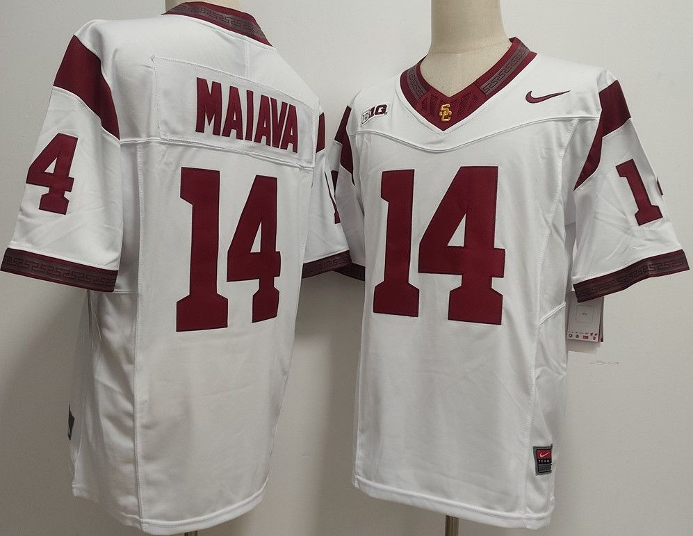 Other Men's NCAA USC Trojans 14 Jayden Maiava White Jersey Size US M / EU 48-50 / 2 - 1 Thumbnail
