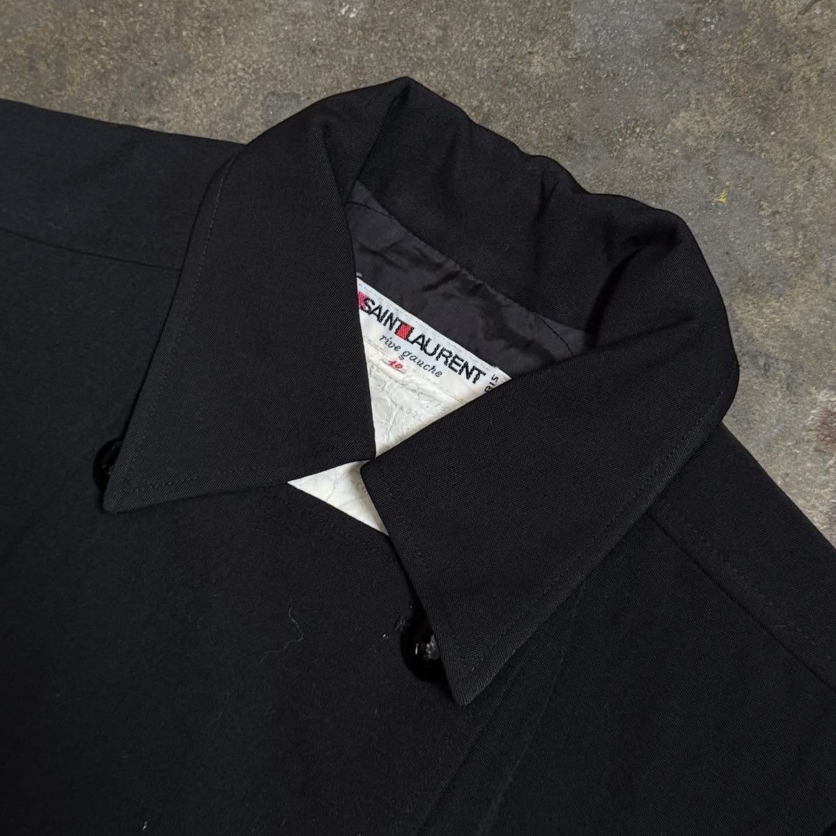 Yves Saint Laurent SAINT LAURENT TRENCH - BLACK - 40/XS/S Size S / US 4 / IT 40 - 3 Thumbnail
