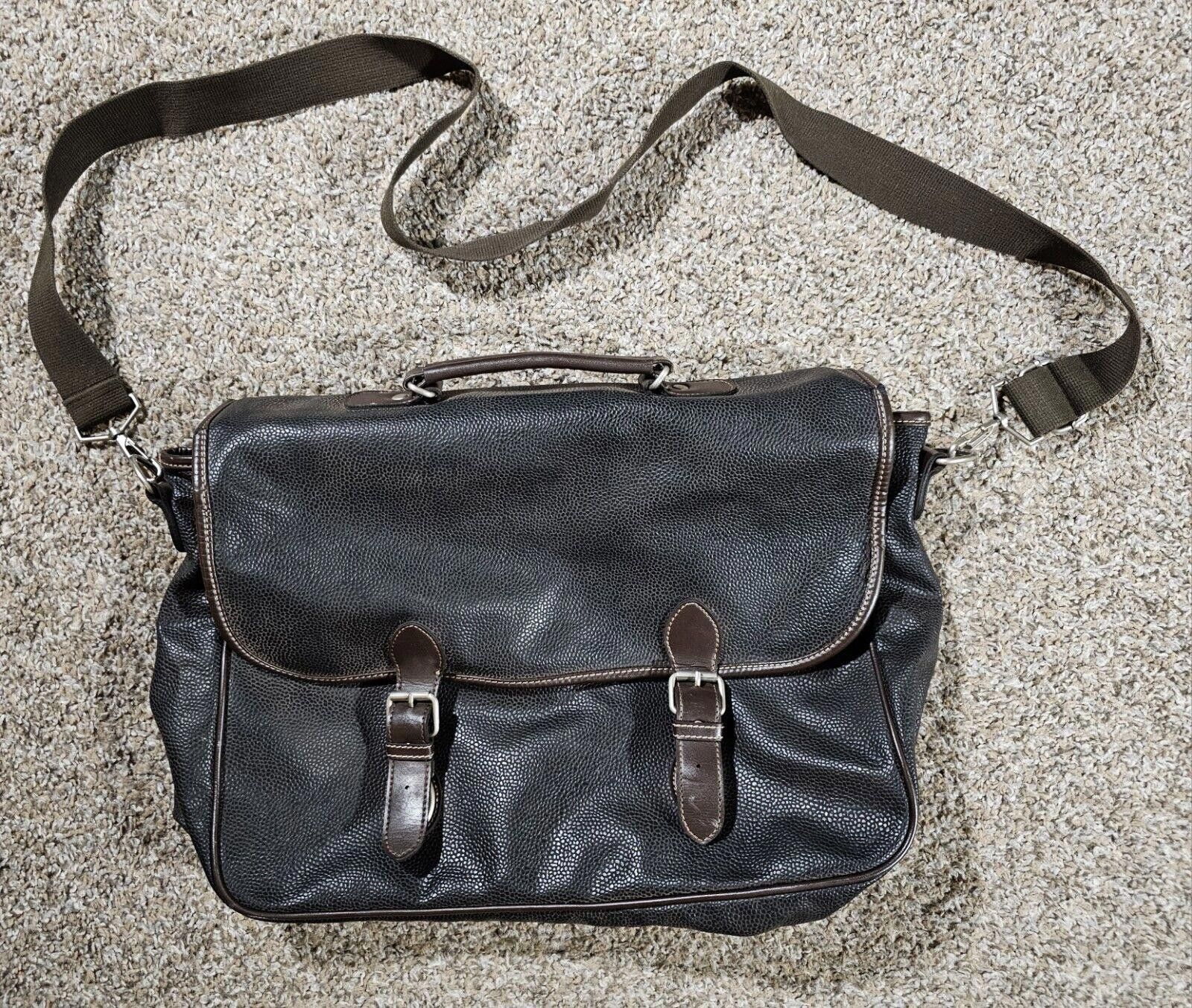 Gap GAP Brown leather messenger bag crossbody school travel Work Size ONE SIZE - 1 Thumbnail