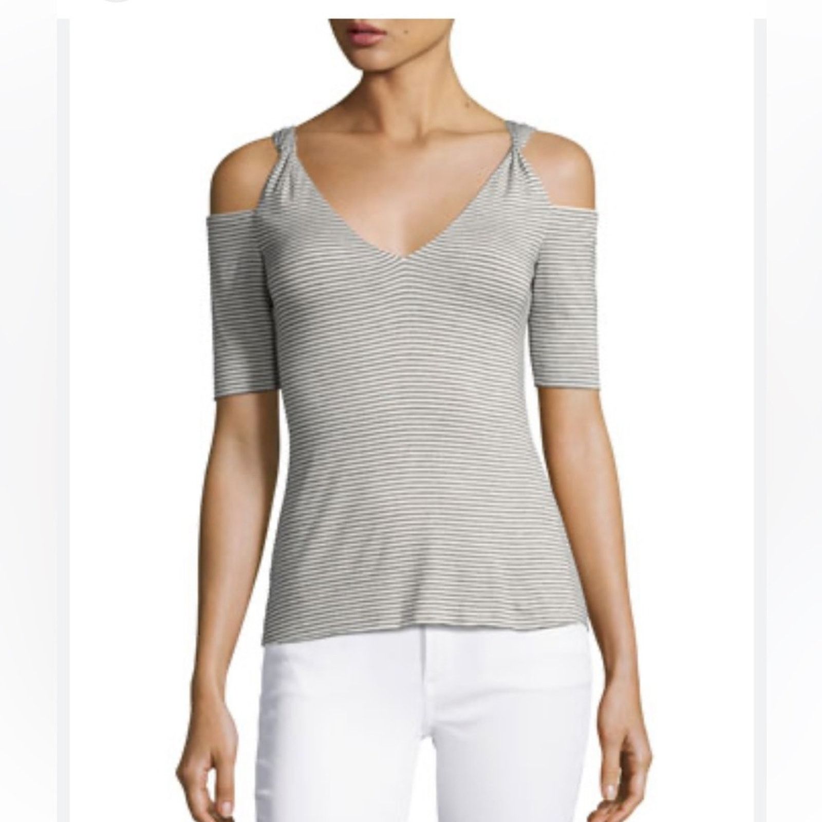 Bailey 44 Bailey 44 Cold Shoulder Stripe Top, EUC, Medium, MSRP $128 Size M / US 6-8 / IT 42-44 - 1 Thumbnail