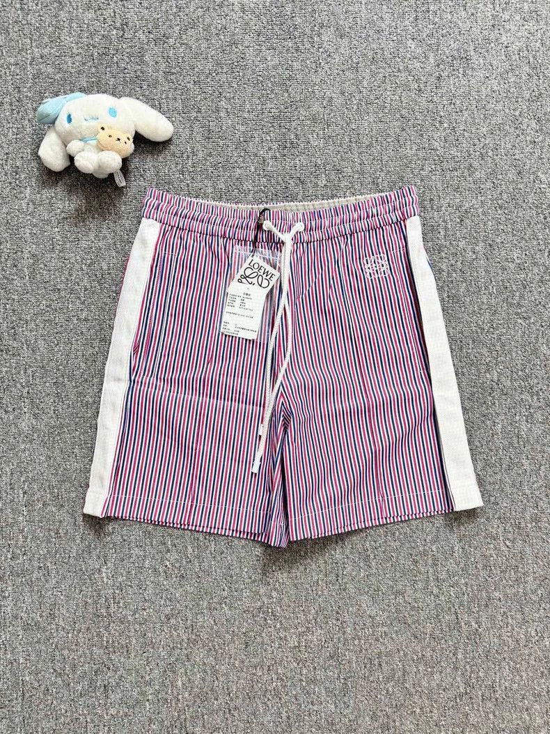 Loewe LOEWE sizeS Striped embroidered logo shorts Size 26" / US 2 / IT 38 - 1 Thumbnail