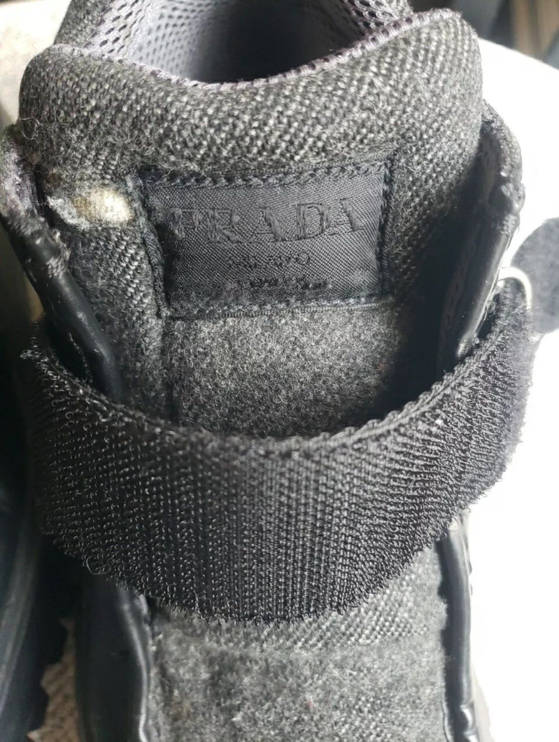 Prada Vintage 00's Prada Hiking Boot Vibram Sole Leather/Wool Size US 10 / EU 43 - 4 Thumbnail