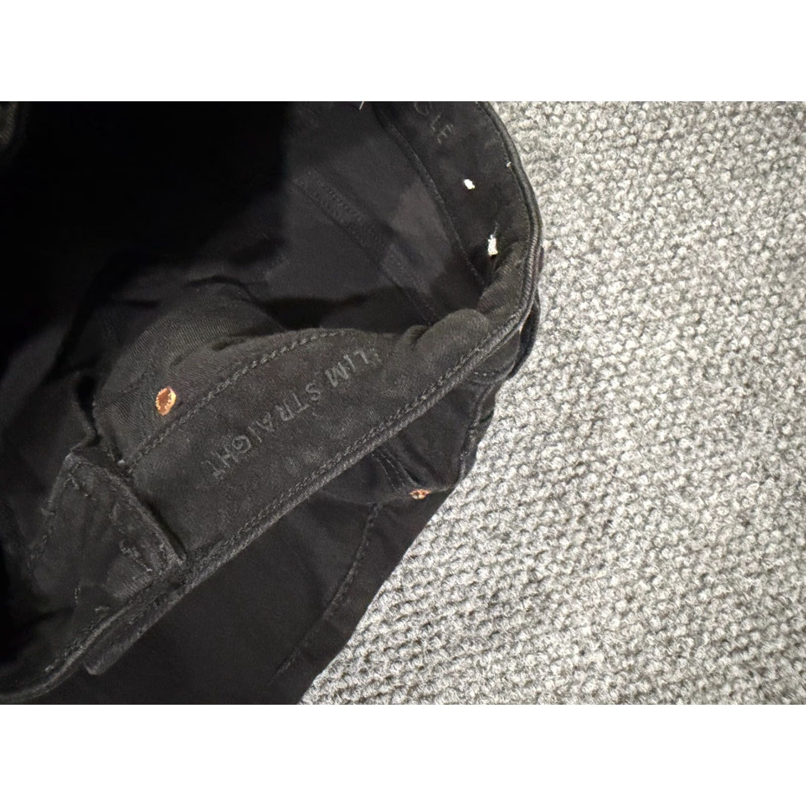 American Eagle Outfitters American Eagle Outfitters Jeans Slim Straight 28x30 Black Distressed Denim Mens Size US 28 / EU 44 - 6 Thumbnail