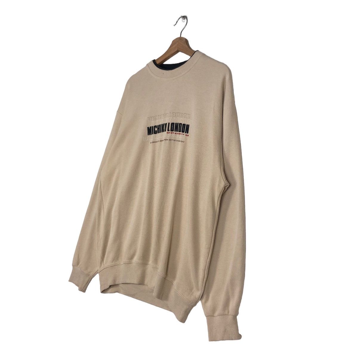 Japanese Brand 🔥Vintage Sweatshirt Crewneck Michiko London Spell Out Big Size US M / EU 48-50 / 2 - 2 Thumbnail