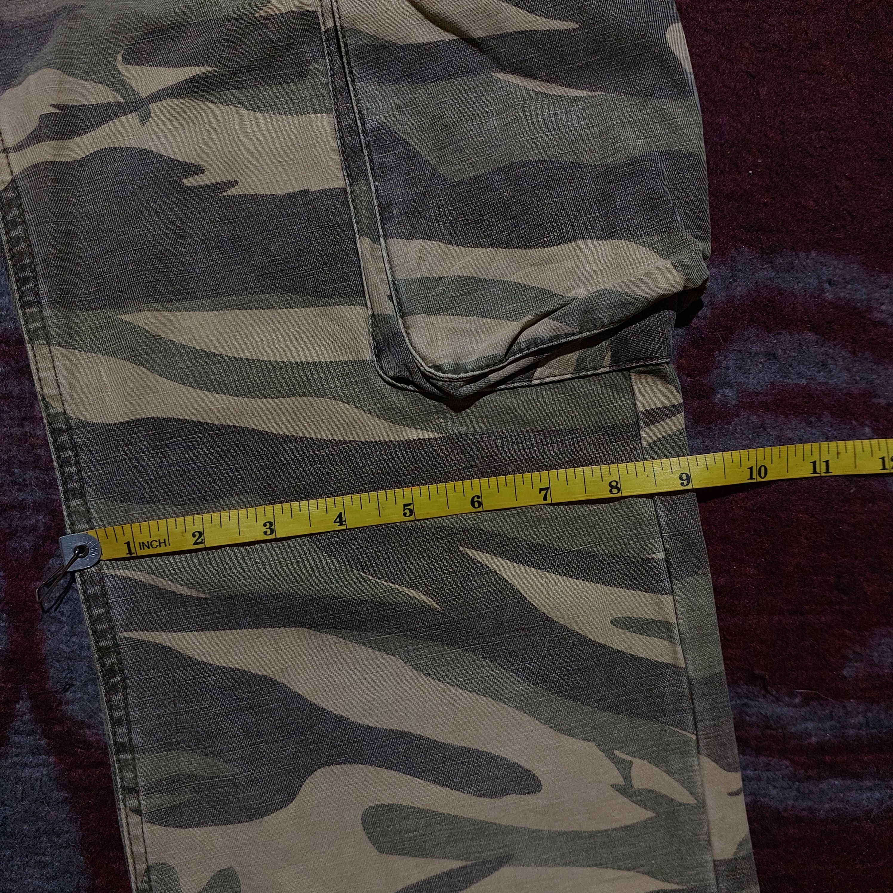 In The Attic 🔥rare In the attic camo double waist flare cargo pants Size US 32 / EU 48 - 19 Thumbnail