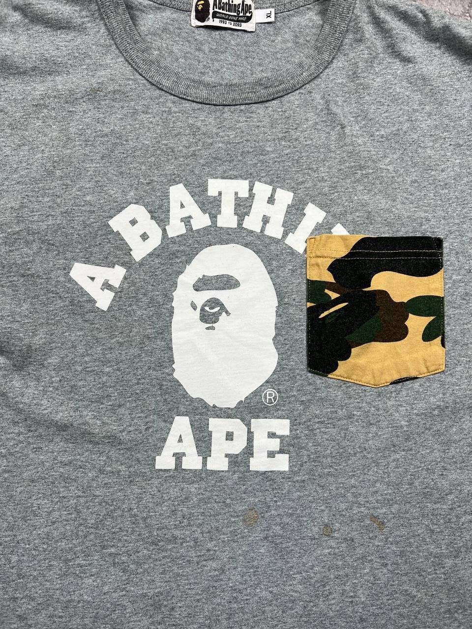Bape Vintage Bape Tee Big Logo Luxury Streetwear Y2K T-Shirt Size US XL / EU 56 / 4 - 2 Thumbnail