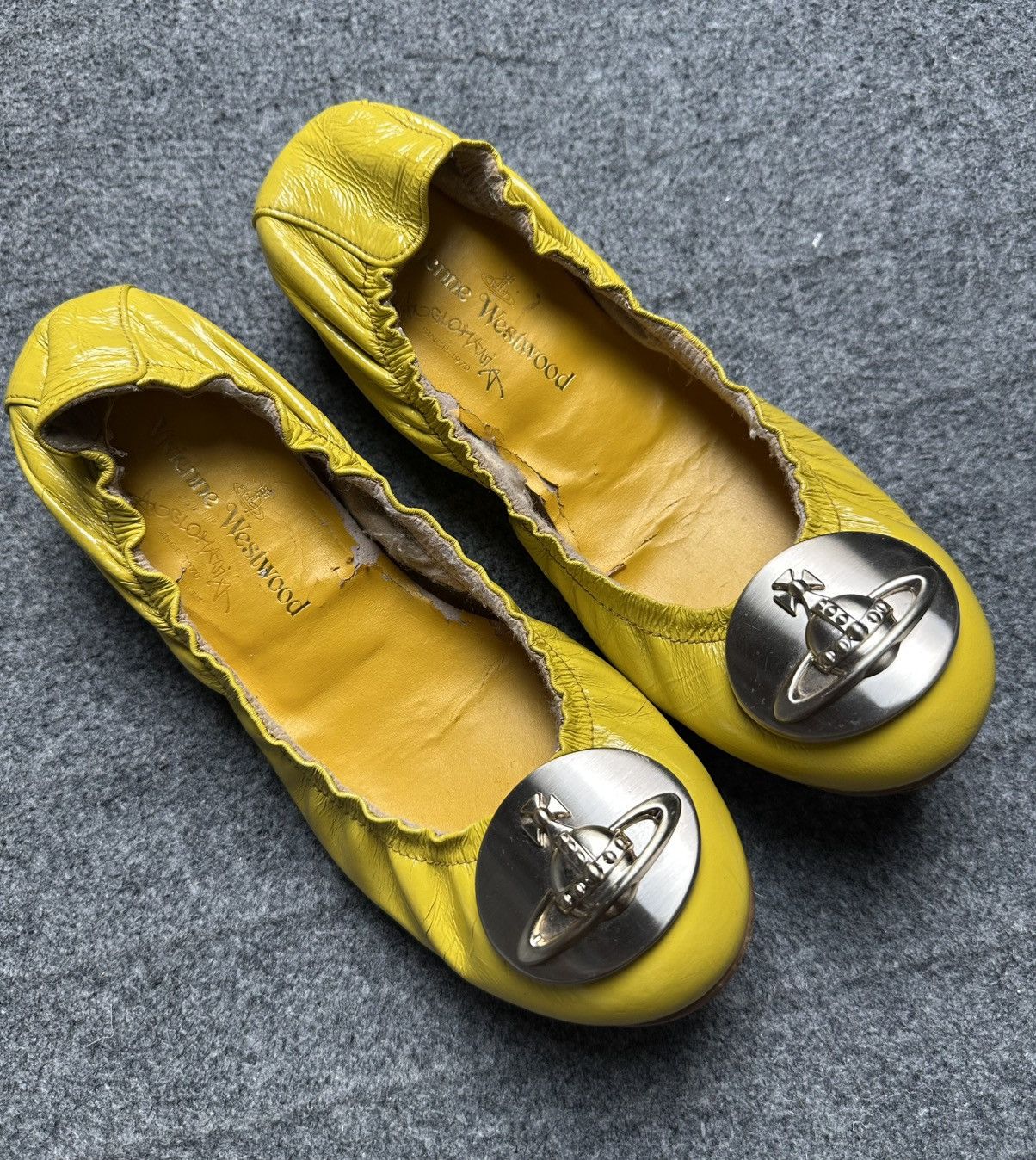 Vivienne Westwood Vivienne Westwood - Anglomania - Patent Leather Orb Logo Size US 6 / IT 36 - 2 Thumbnail
