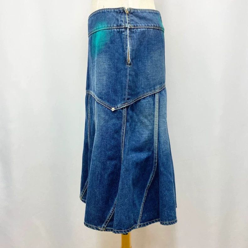 Issey Miyake Issey Miyake size:2 Blue denim skirt Size 22" - 2 Thumbnail