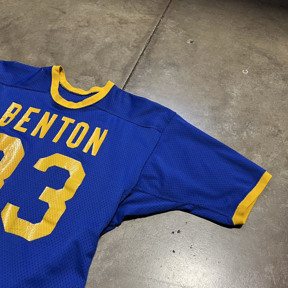 Vintage Vintage 80s Mesh Football Jersey Benton Ringer Warm Up USA Size US M / EU 48-50 / 2 - 5 Thumbnail