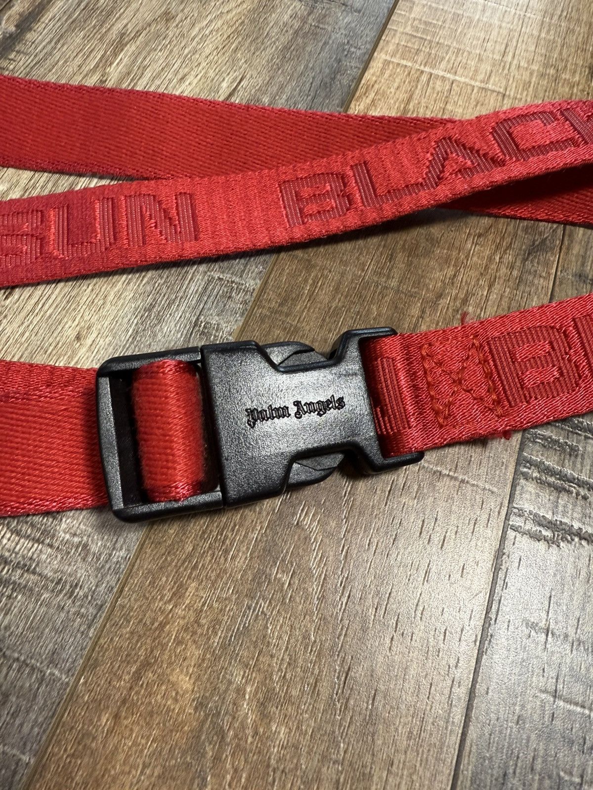 Palm Angels Extra Long Black Sun Belt in Red Size ONE SIZE - 3 Thumbnail