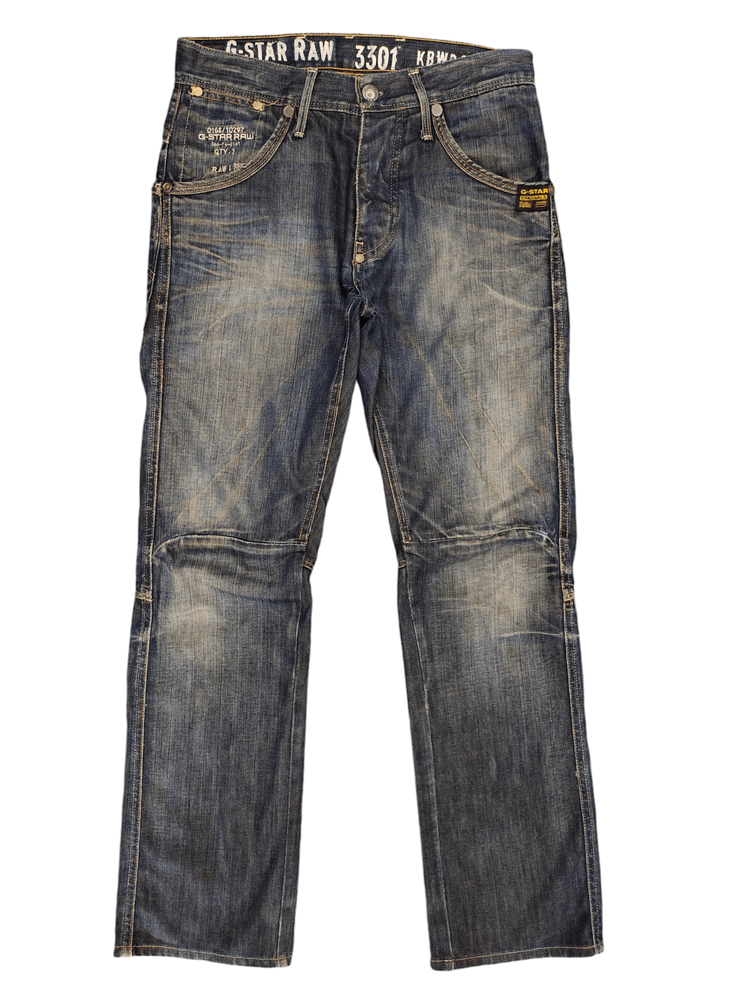 G-Star Vintage Y2k G-Star Raw 3310 Clawmark Distress Faded Jeans Size US 30 / EU 46 - 1 Thumbnail