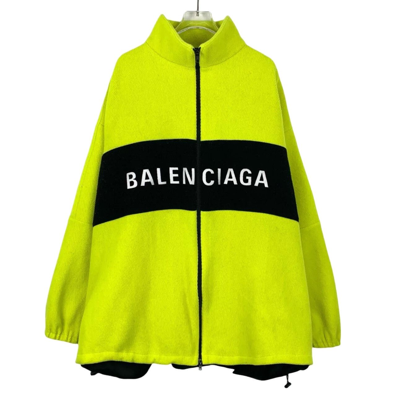 Balenciaga Balenciaga Logo Print Wool Zip Jacket US S Size US S / EU 44-46 / 1 - 1 Thumbnail