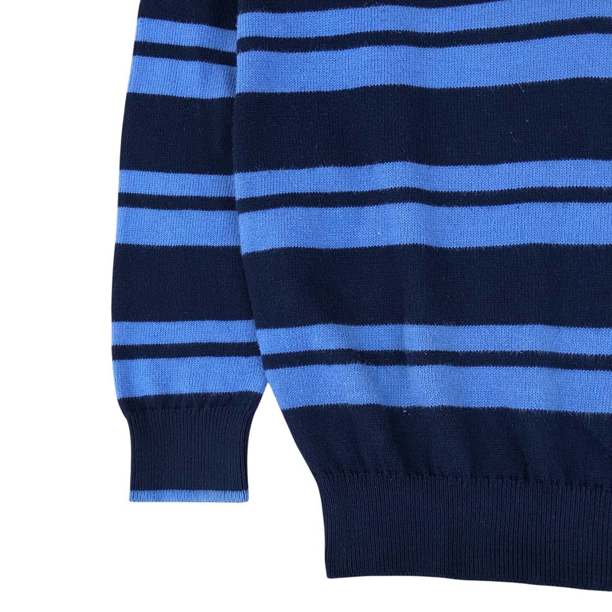Burberry Burberrys Sailboat Embroidery Logo Striped Knitwear Sweater Size US L / EU 52-54 / 3 - 7 Thumbnail