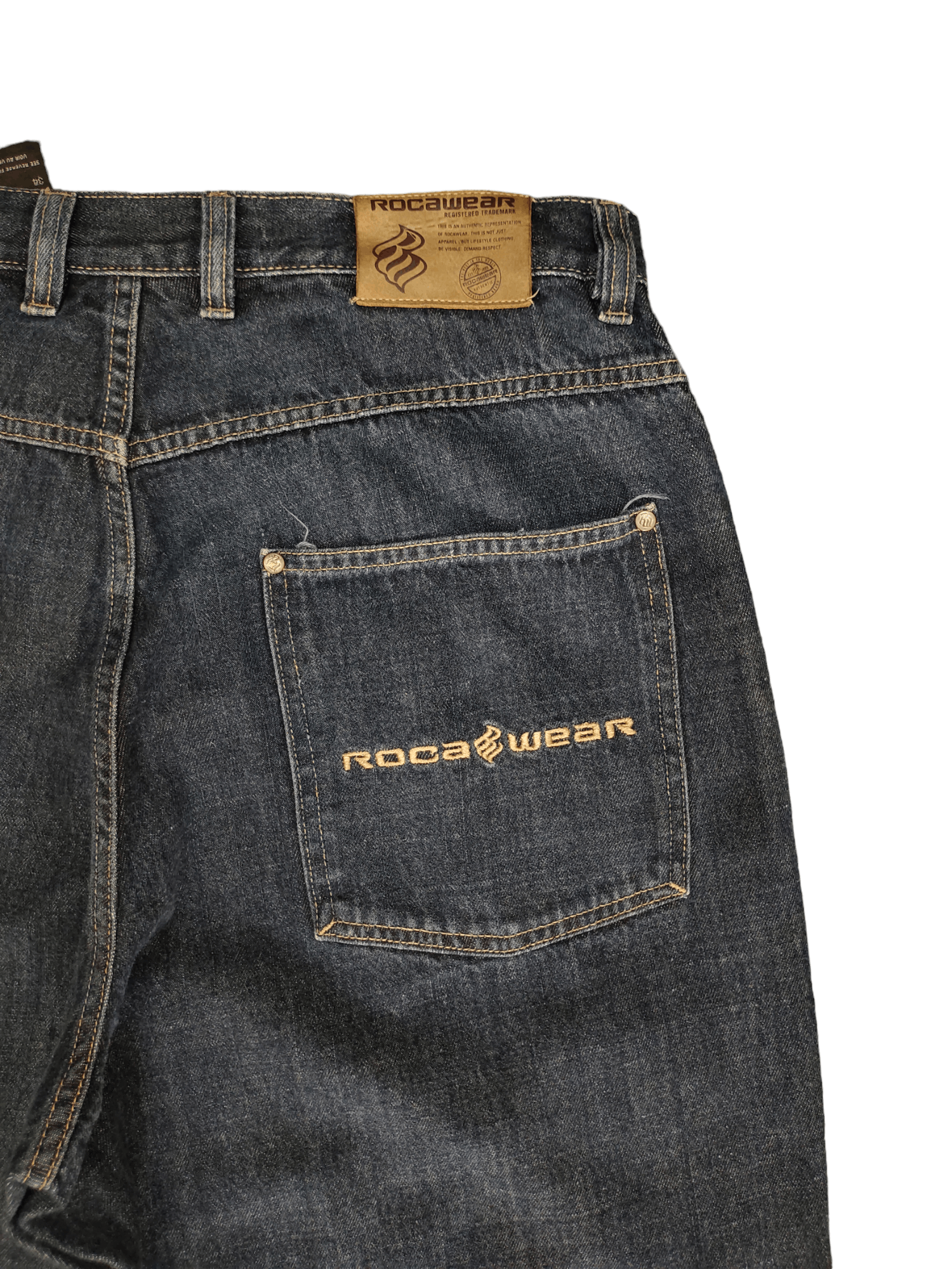 Rocawear Baggy Jeans Rocawear Denim Wide Loose Y2k Streetwear Jnco Size US 36 / EU 52 - 3 Thumbnail