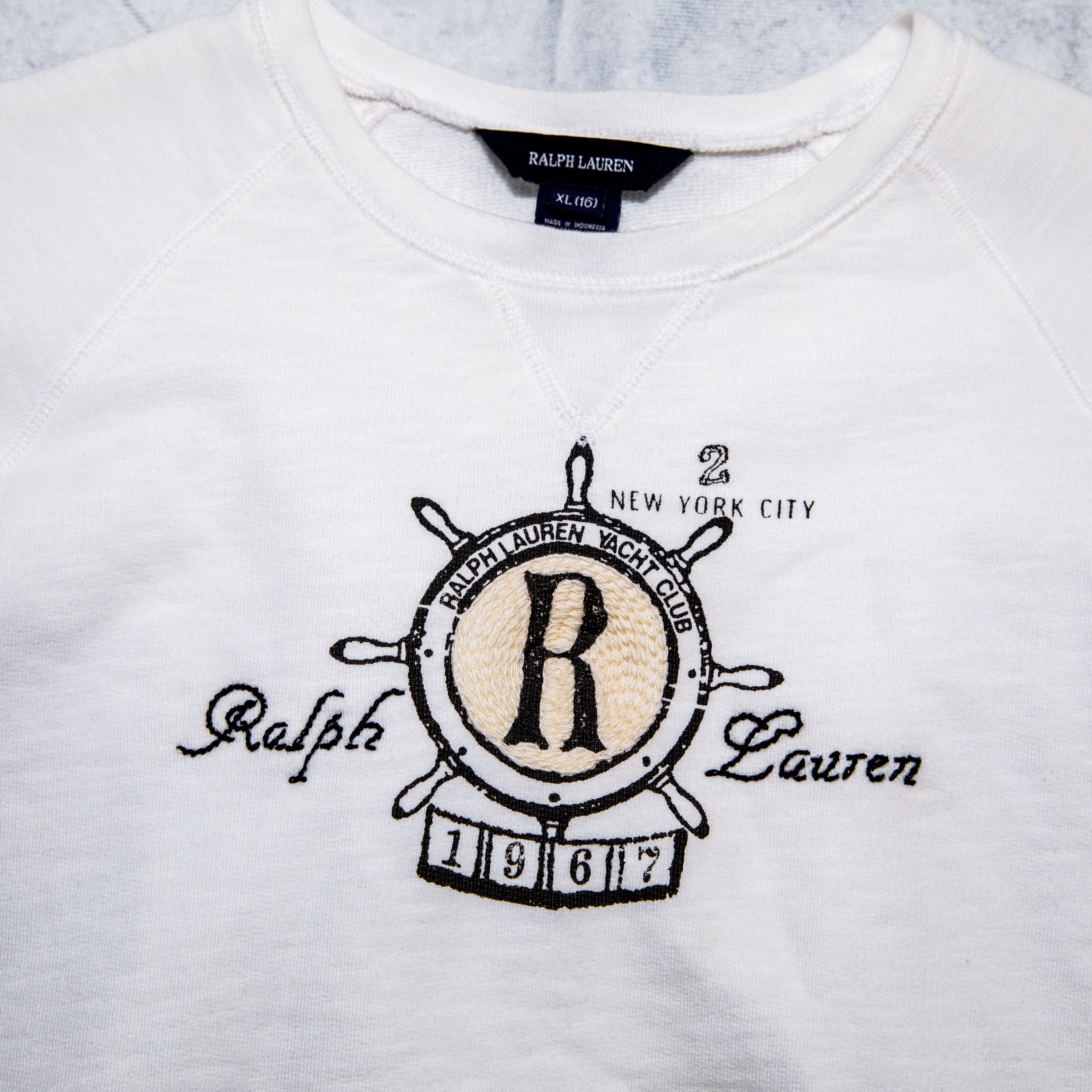 Ralph Lauren Ralph Lauren Yacht Club Sweat Shirt Embroidered Print Size XS / US 0-2 / IT 36-38 - 2 Thumbnail