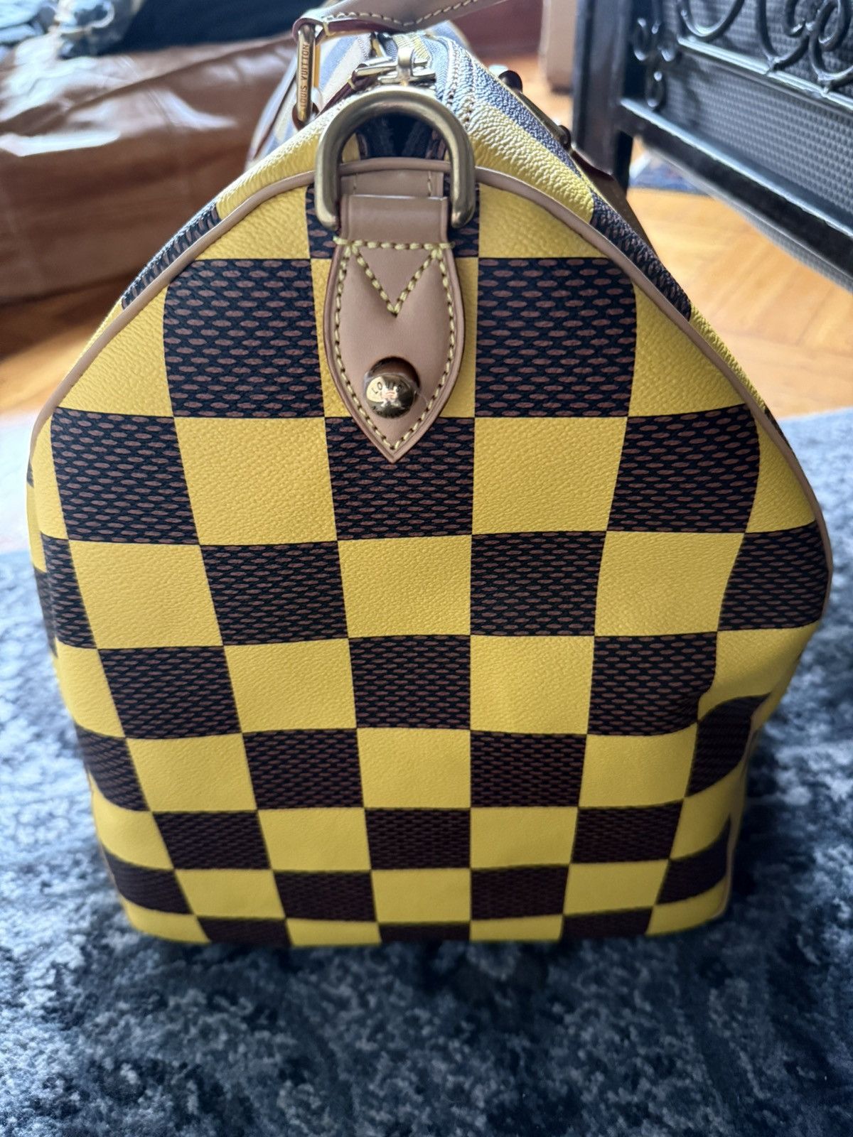 Louis Vuitton Louis Vuitton Pharrell Speedy 50 Bandoulière Damier Yellow Size ONE SIZE - 6 Thumbnail