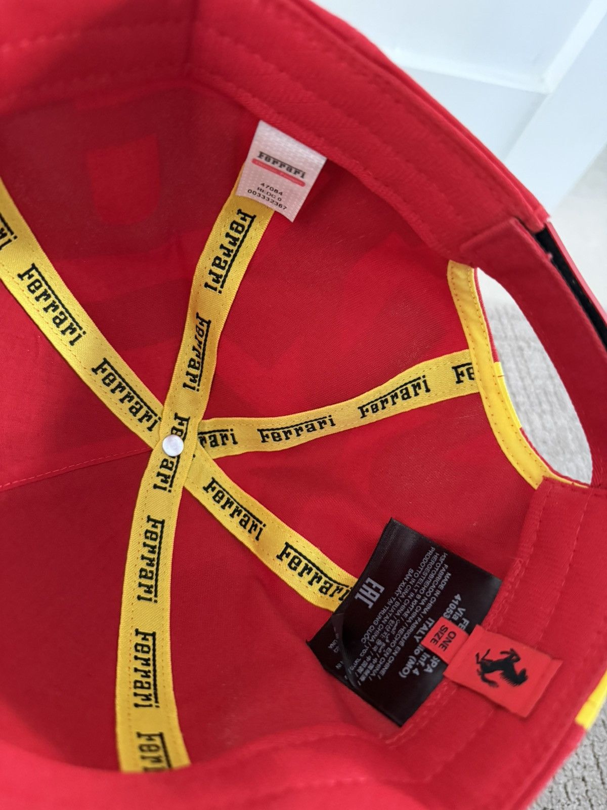 Ferrari Effelunga Logo Cap (Adjustable / One Size) Size ONE SIZE - 4 Thumbnail