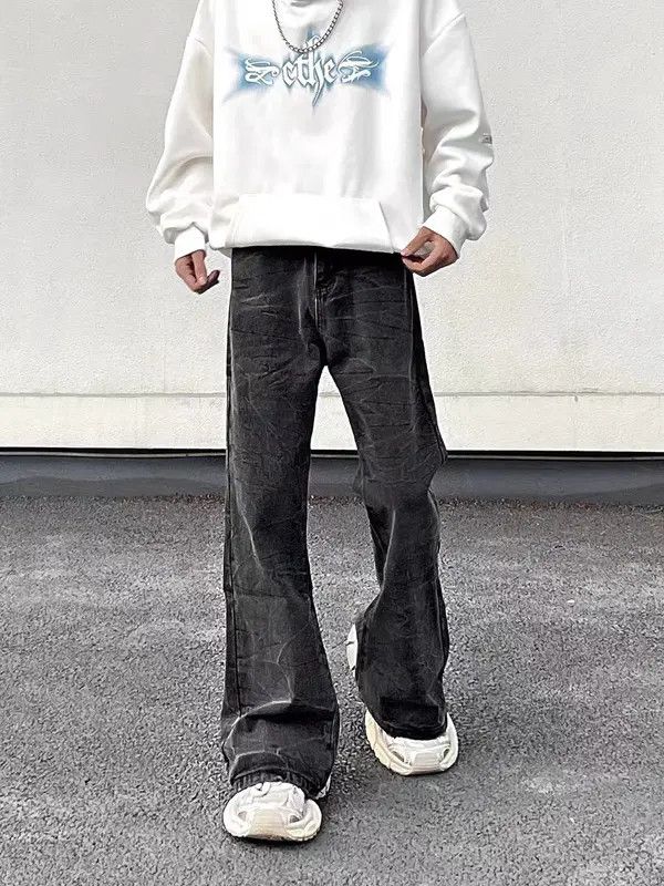 VIBE Vintage washed corrugated bootcut jeans Size US 32 / EU 48 - 4 Thumbnail