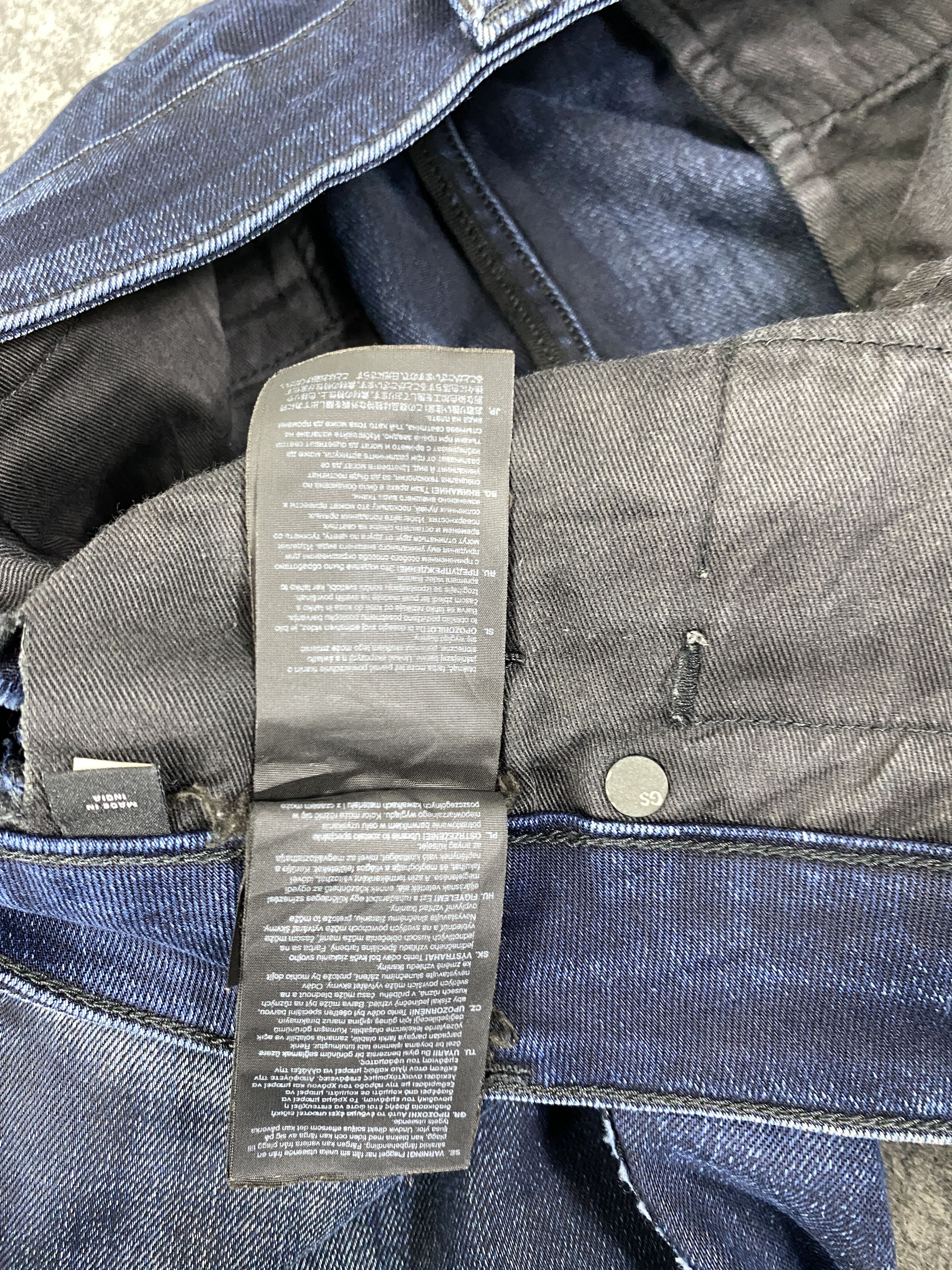 Japanese Brand Blue Vintage G-Star Skinny Jeans 32x29.5 - JN3266 Size US 32 / EU 48 - 18 Thumbnail