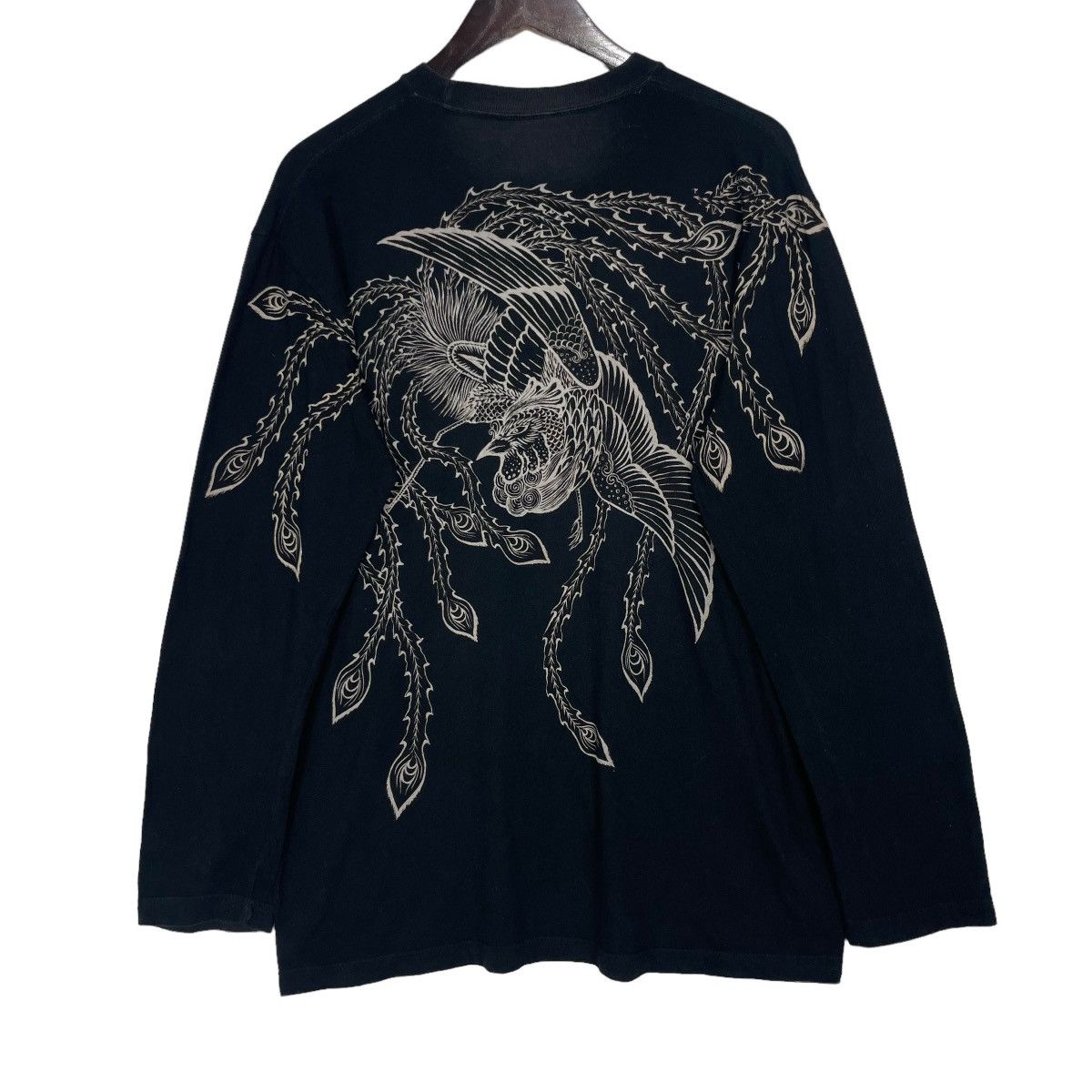 Japanese Brand Vintage Japanese Brand Long Sleeve Tshirt Back Print Logo Size US M / EU 48-50 / 2 - 1 Thumbnail